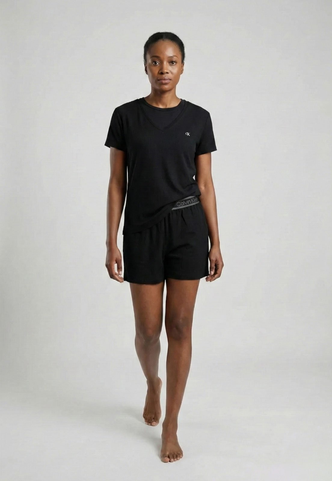 Imagem principal Pijama Feminino Calvin Klein Underwear Viscolycra Canelada Calvin Klein Underwear preto