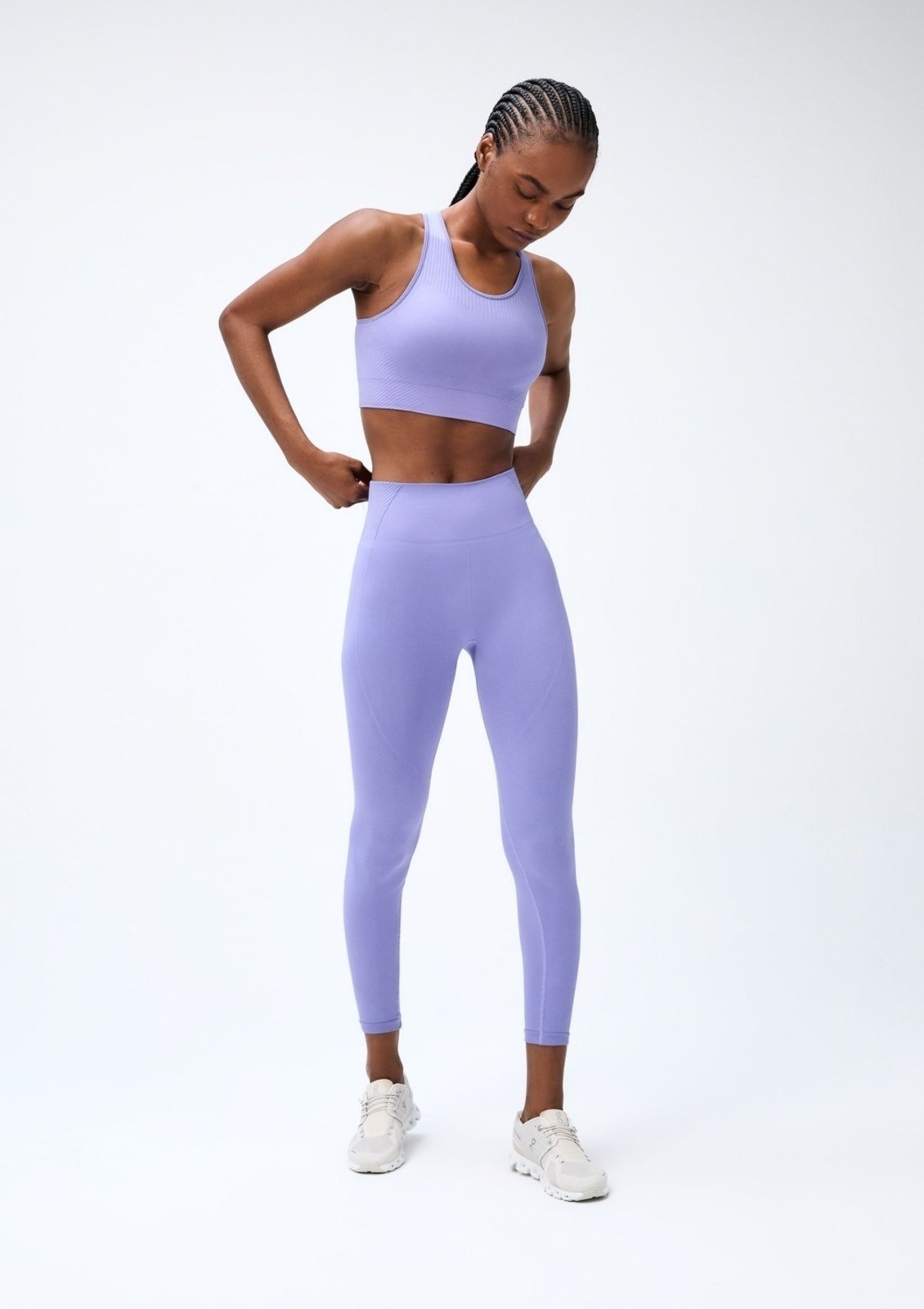 Imagem principal Calça Legging Esportiva Canelada Sem Costura Hering HERING SPORTS lilás