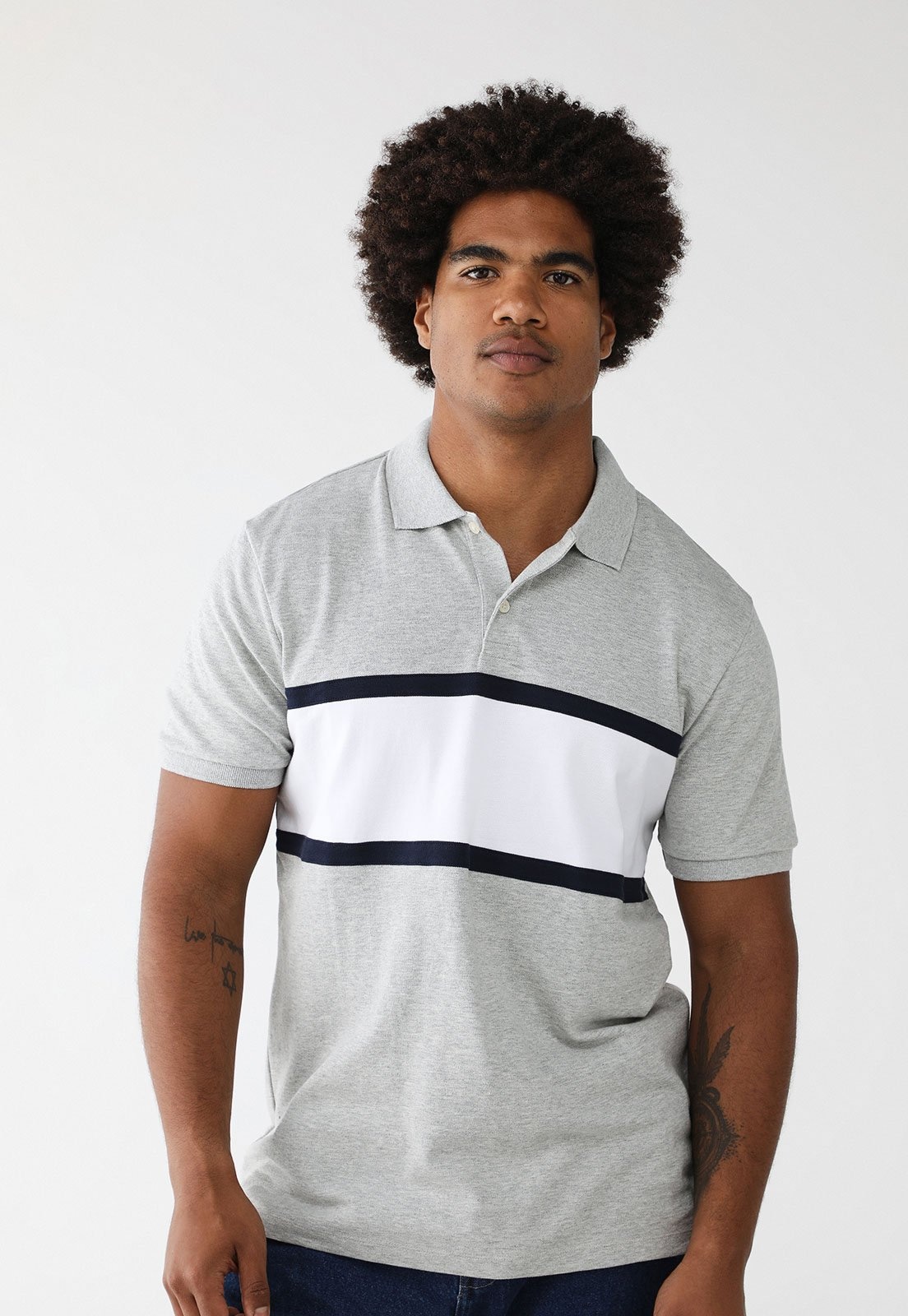 Imagem principal Camisa Polo GAP Reta Piquet GAP cinza