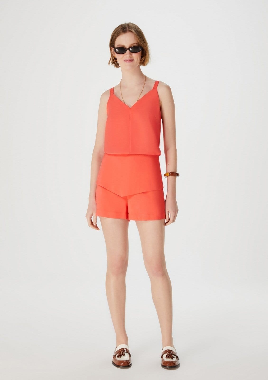 Shorts Feminino Curto Cintura Alta