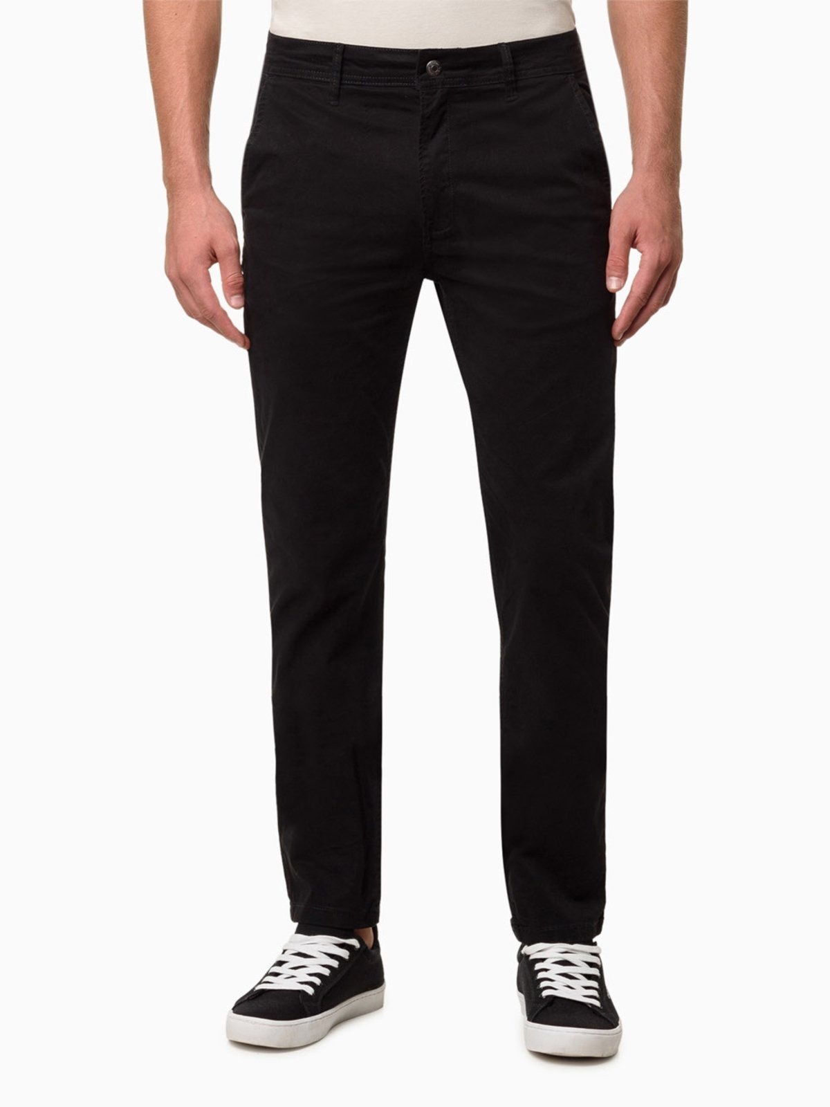 Imagem principal Calça Masculina Sarja Chino Skinny Calvin Klein Jeans Calvin Klein Jeans preto