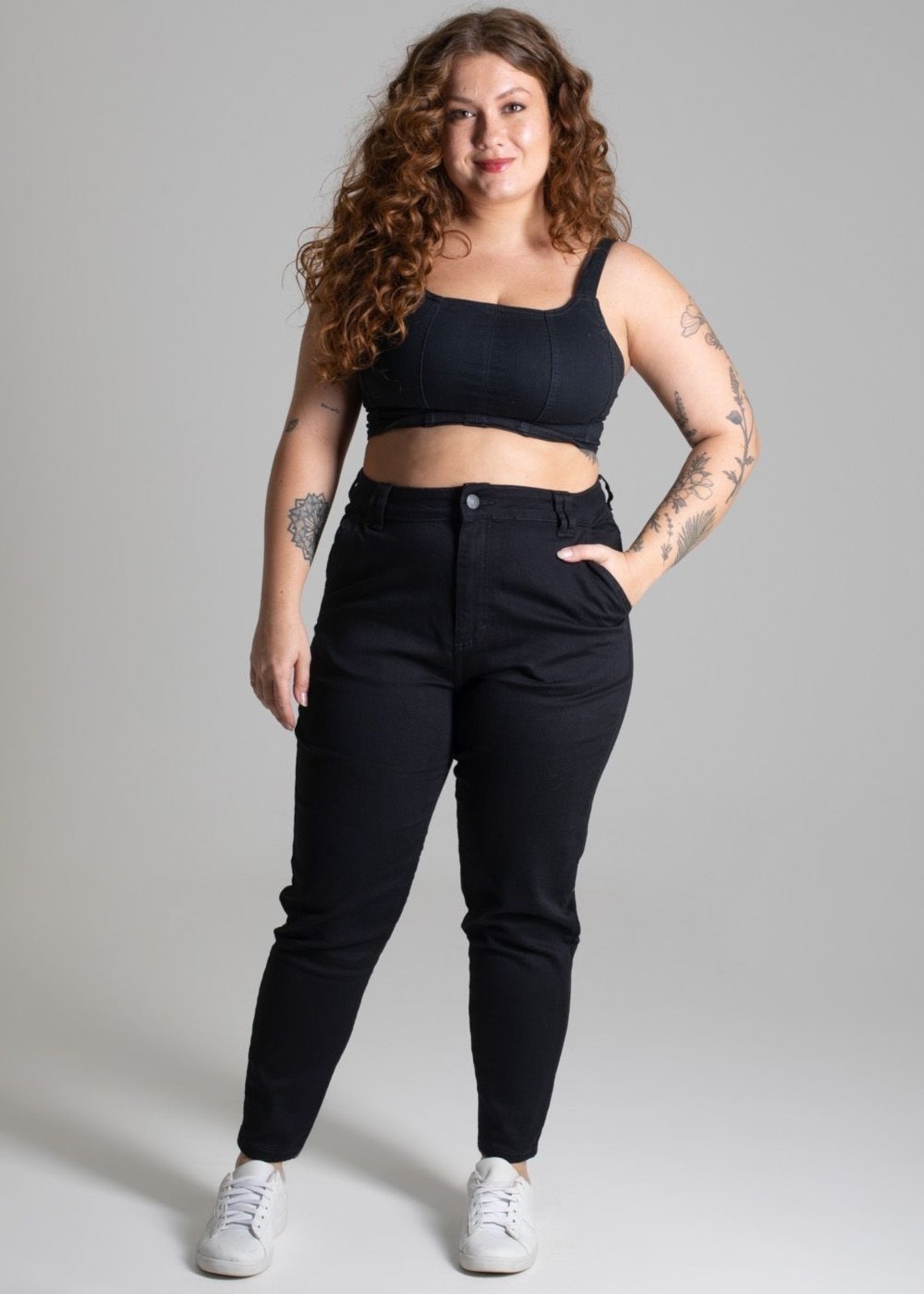 Imagem principal Calça Sarja Sawary Plus Size - 275271 Sawary preto