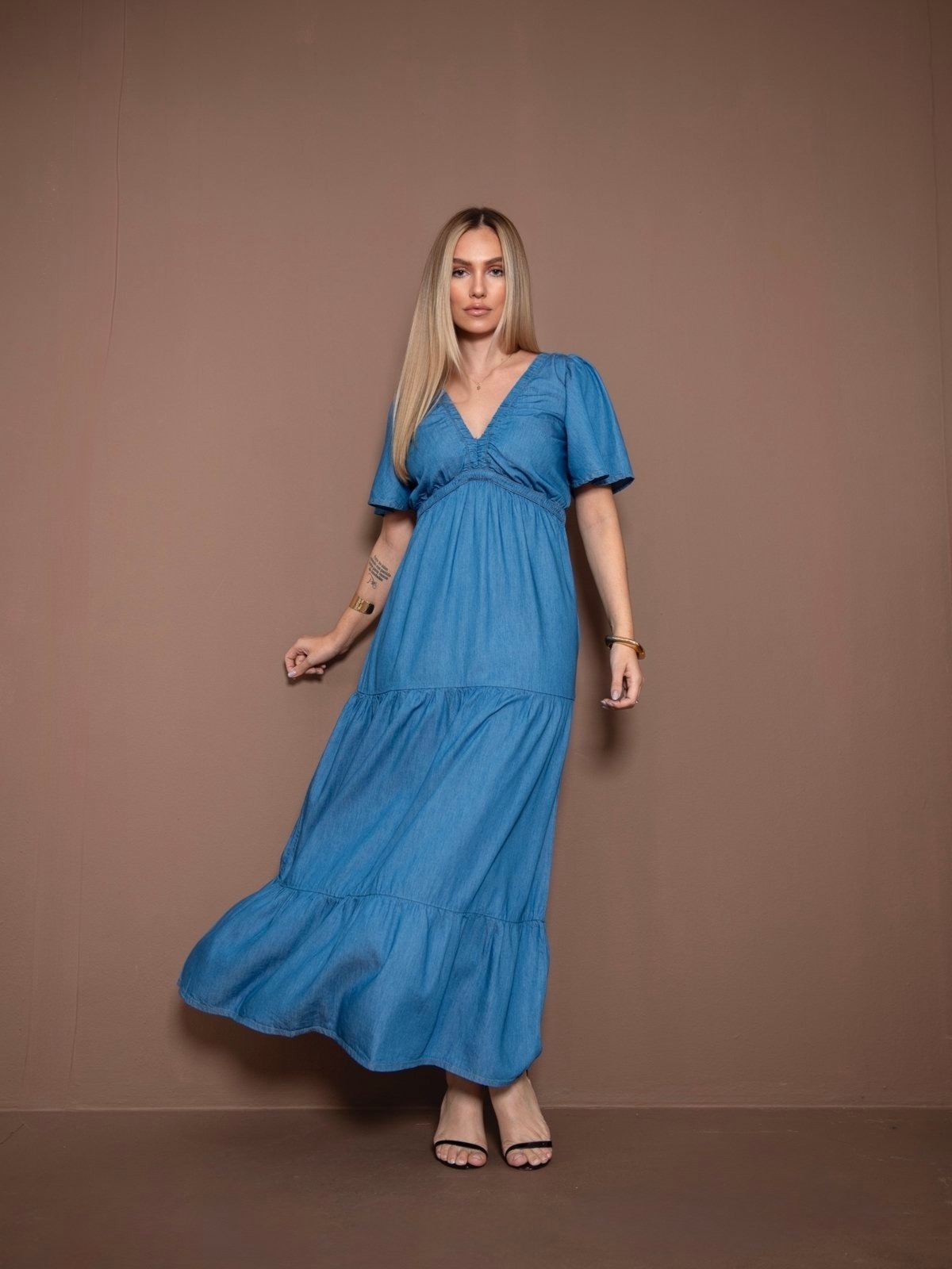 Imagem principal Vestido Longo Novah Store Boho Chic Novah Store azul