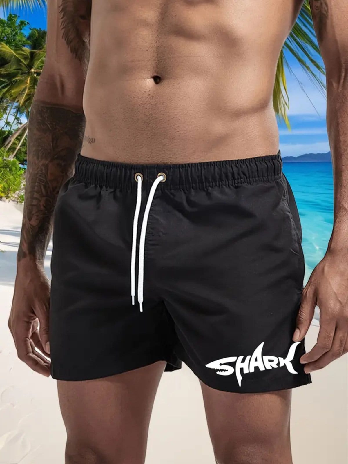 Short Masculino Shark Safira Moda Tactel