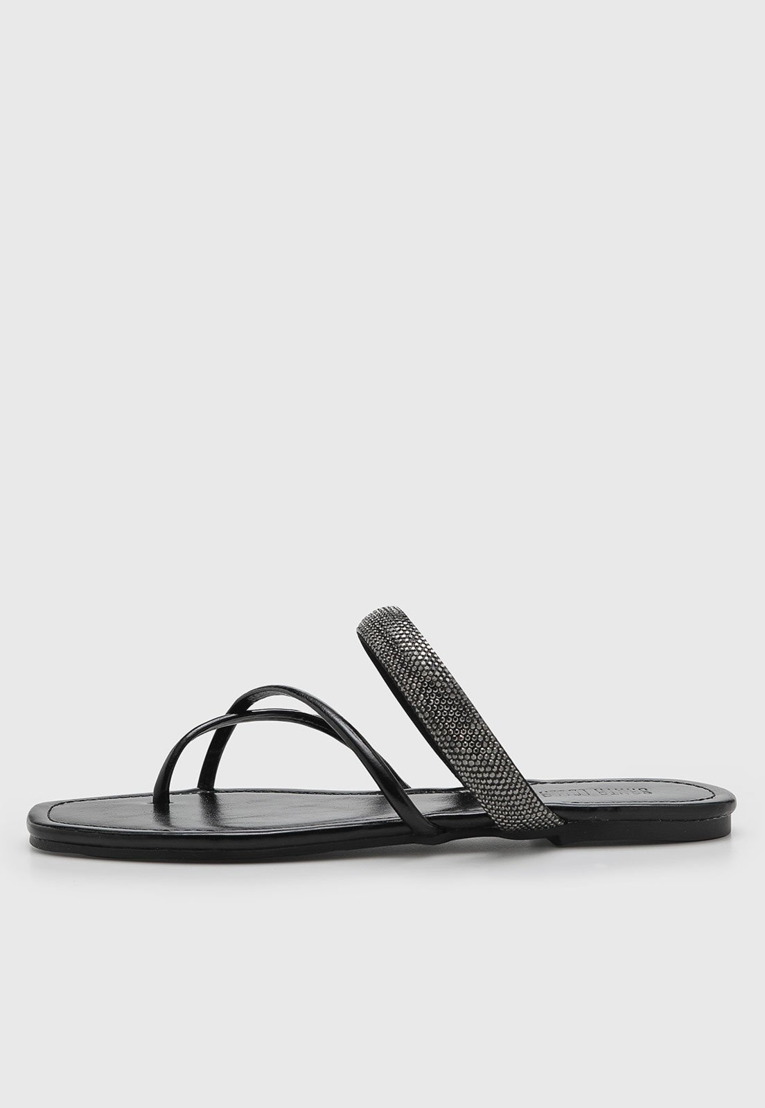 Imagem principal Rasteira Feminina Santa Lolla Pedraria Preta Santa Lolla preto