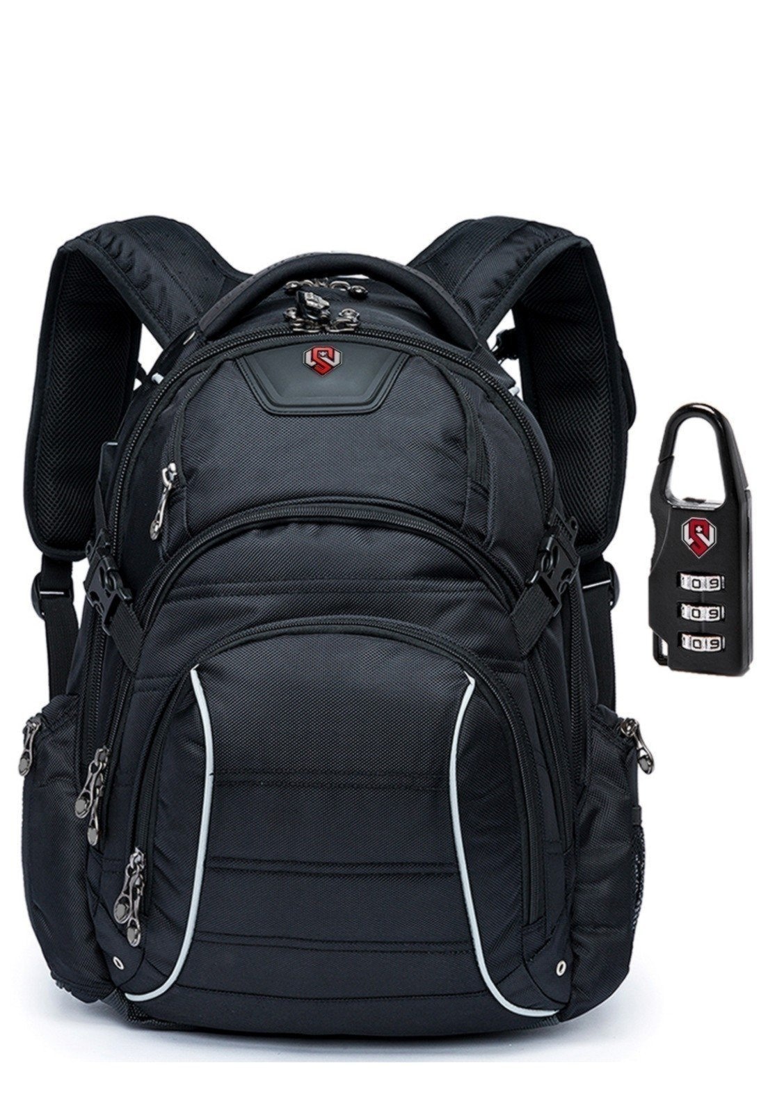 Imagem principal Mochila Notebook Executiva Swissport Reforçada Trabalho Faculdade Swissport preto