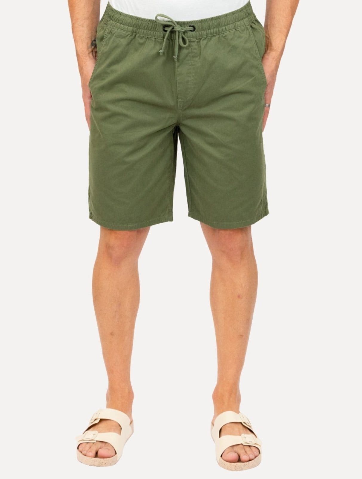 Bermuda Dudalina Masculina Sarja Elástico Algodão Escuro