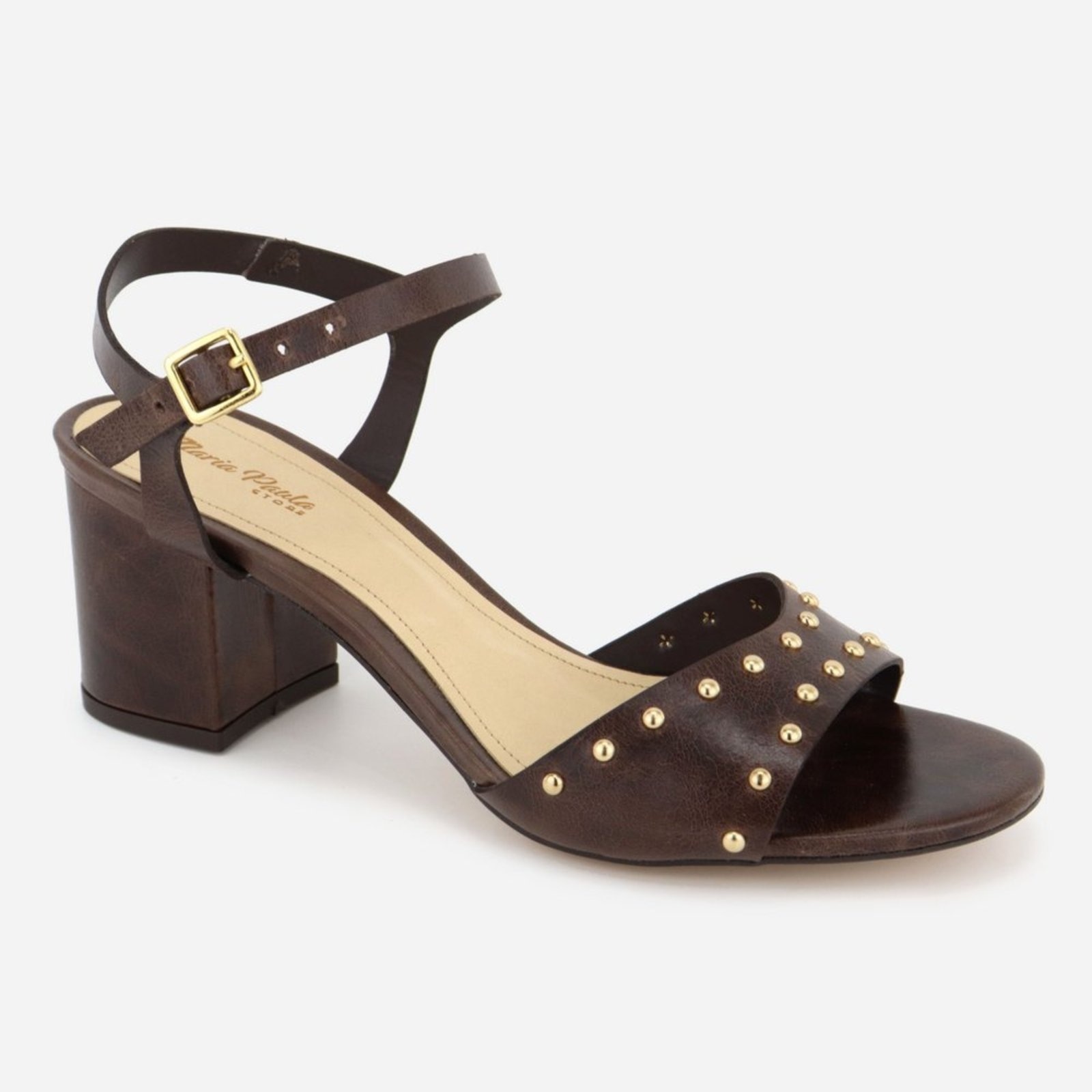 Imagem principal Tamanco Feminino Couro Maria Paula HotFix Dia a Dia MARIA PAULA café