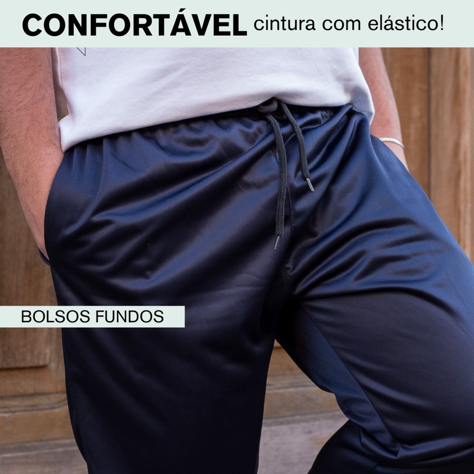 Calça Plus Size KS Tecido Helanca Flanelada Premium Academia Esporte Conforto