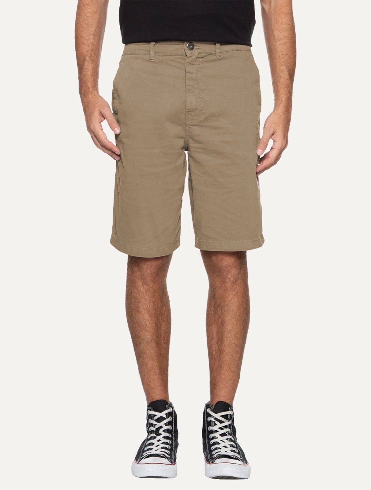 Imagem principal Bermuda Ellus Masculina Sarja Slim Color Twill Power Ellus cáqui