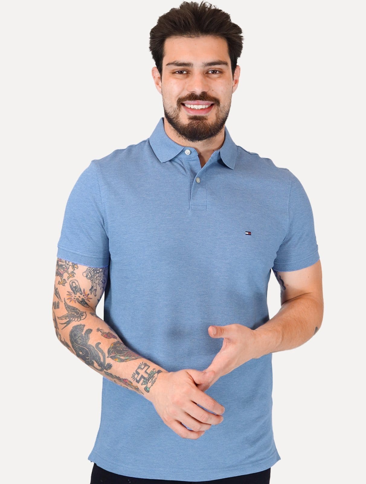 Polo Tommy Hilfiger Masculina Regular Piquet 1985 Spell