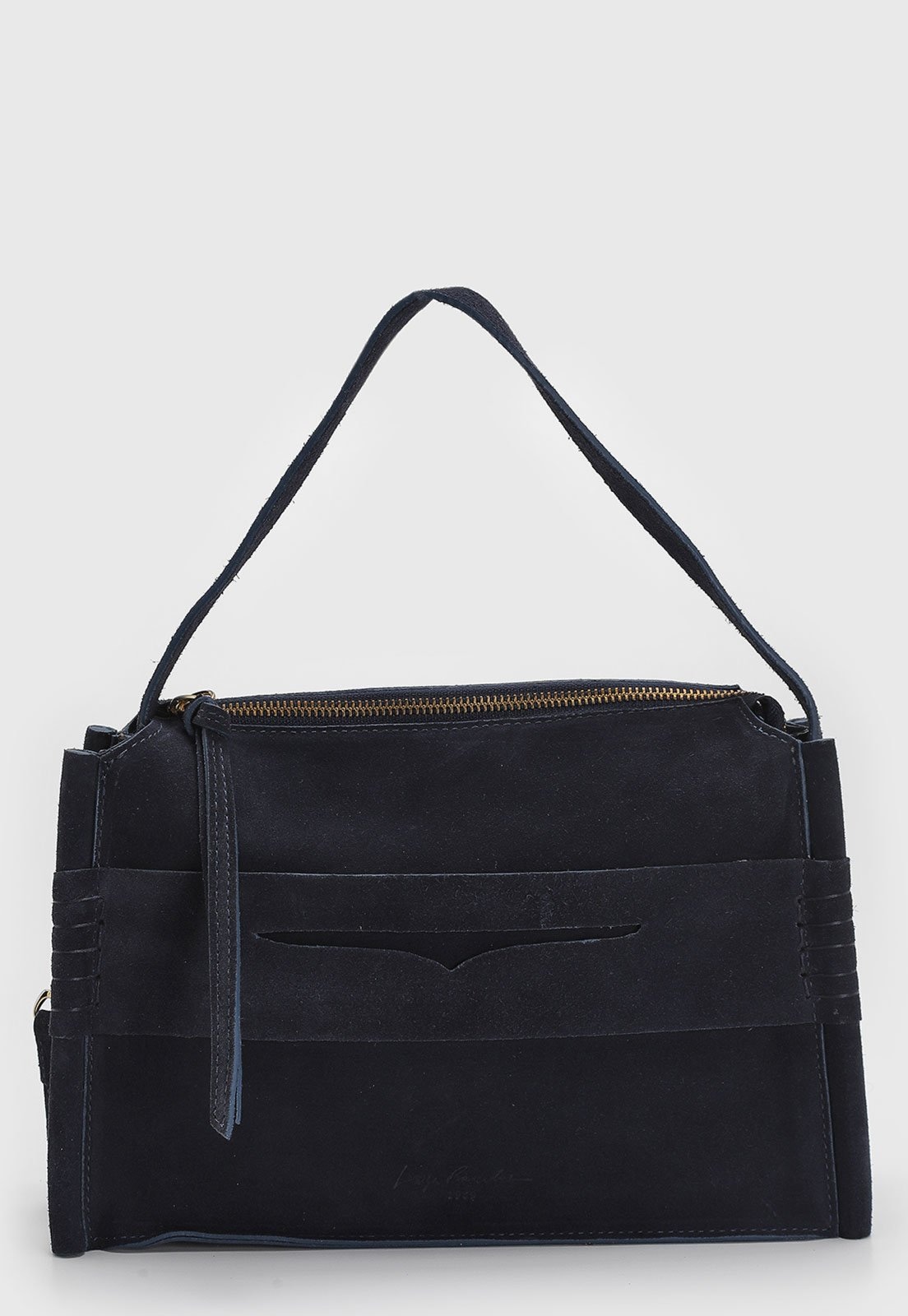 Imagem principal Bolsa Média Luiza Barcelos Camurça Luiza Barcelos azul marinho