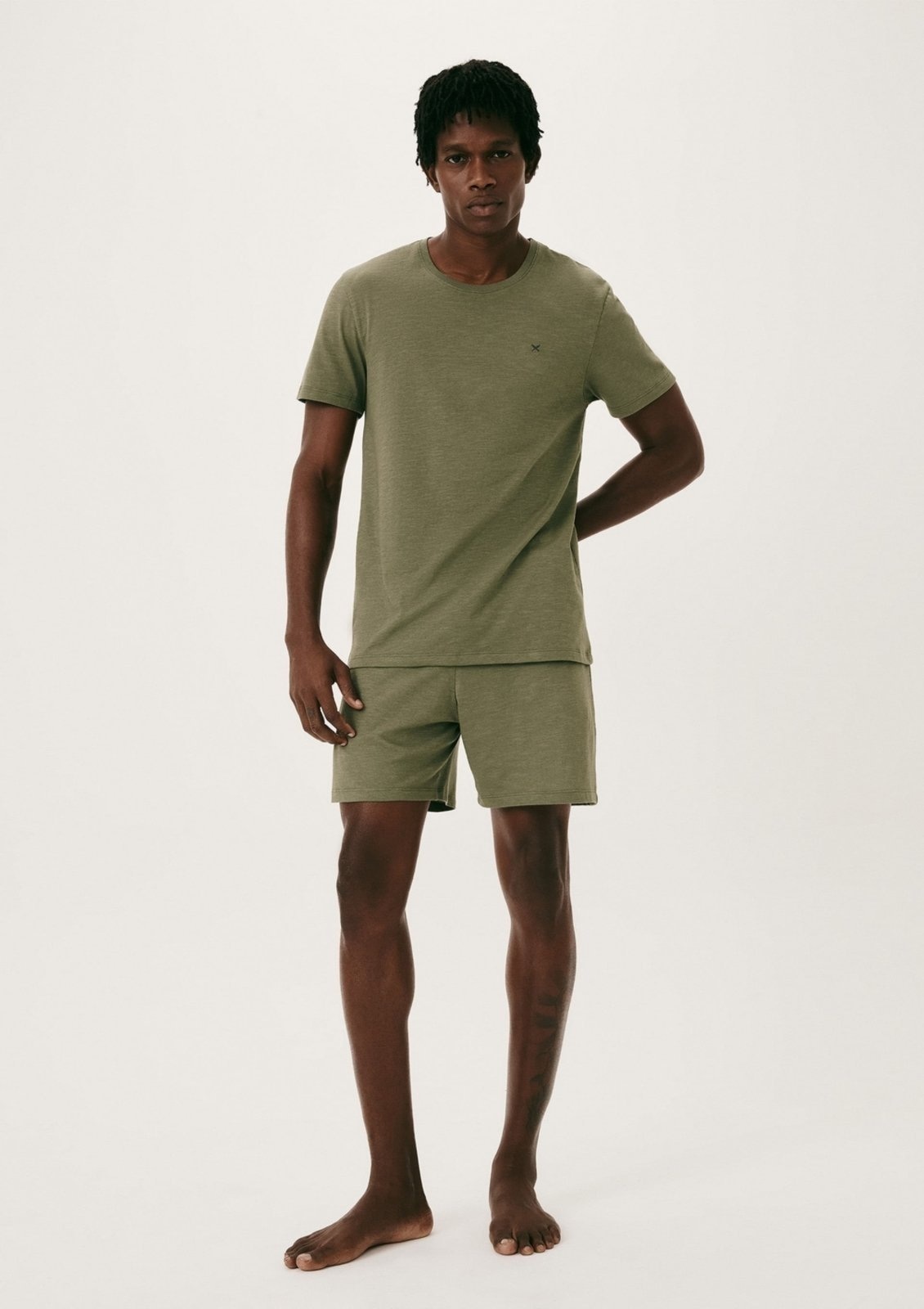 Imagem principal Pijama Curto Masculino Com Bordado Hering HERING INTIMATES verde