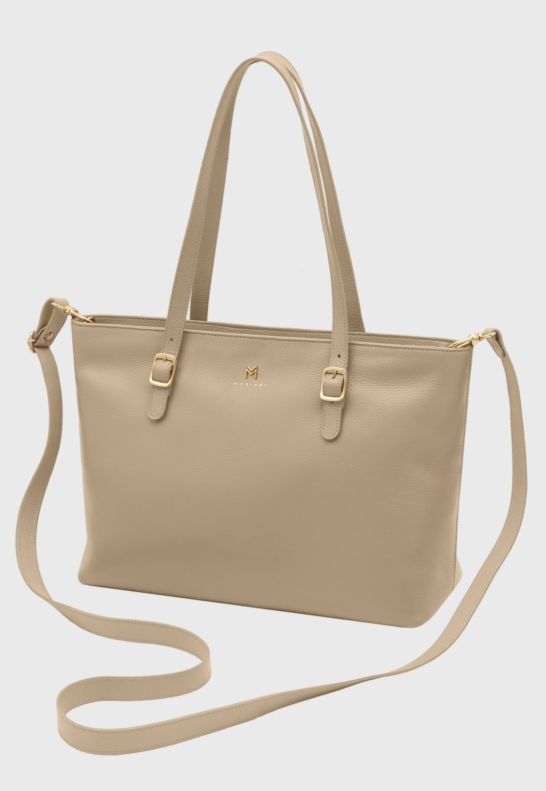 Imagem principal Bolsa Transversal Couro Mariart Cedro Aveia Mariart bege