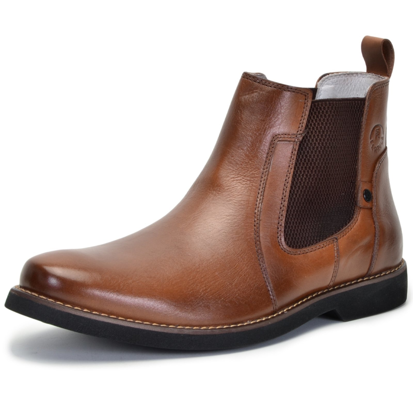 Imagem principal Botina Chelsea Masculina Ferrile Em Couro Forro De Couro Tostado 22023 Ferrile café