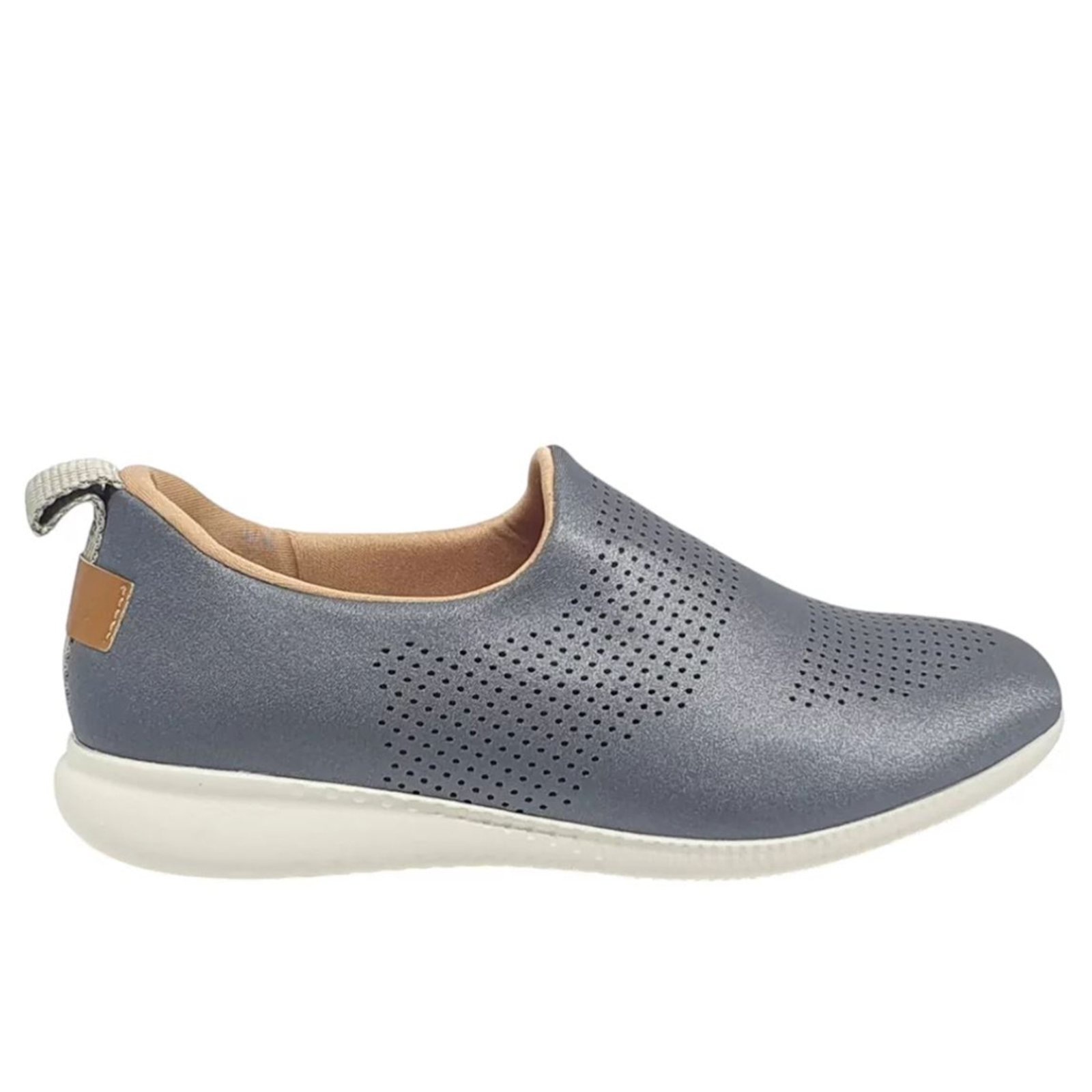 Imagem principal Tênis Moda Feminino Casual Usaflex Slip On Muito Confortavel Grafite Usaflex cinza