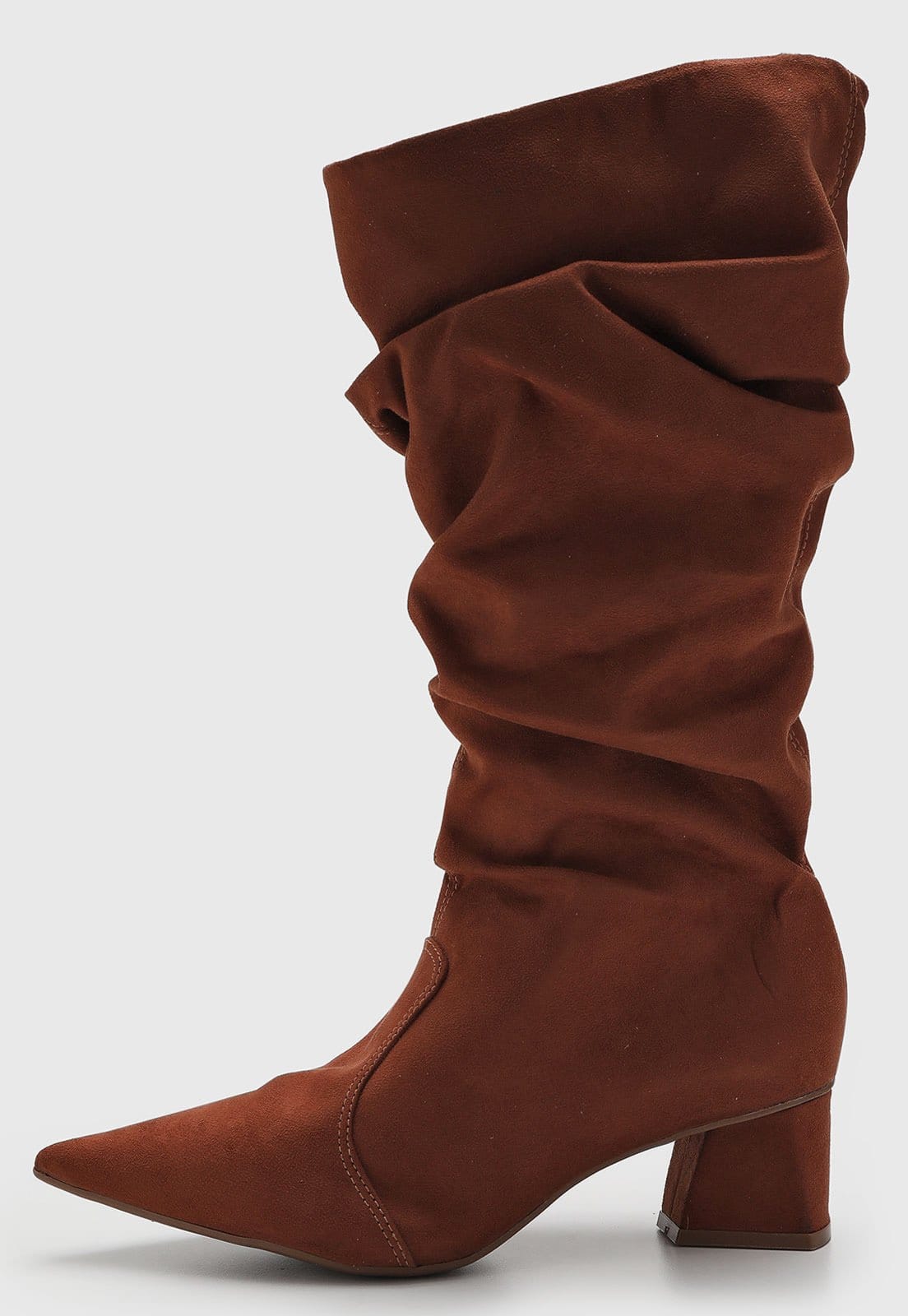 Bota Feminina cê Cano Alto Salto Grosso