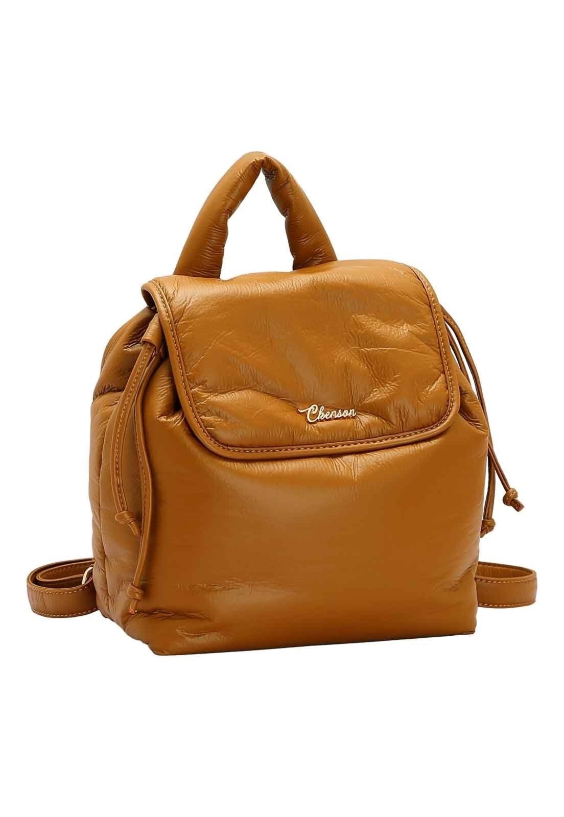 Imagem principal Mochila Feminina Chenson Original Puffer Costas 8484994 Chenson marrom
