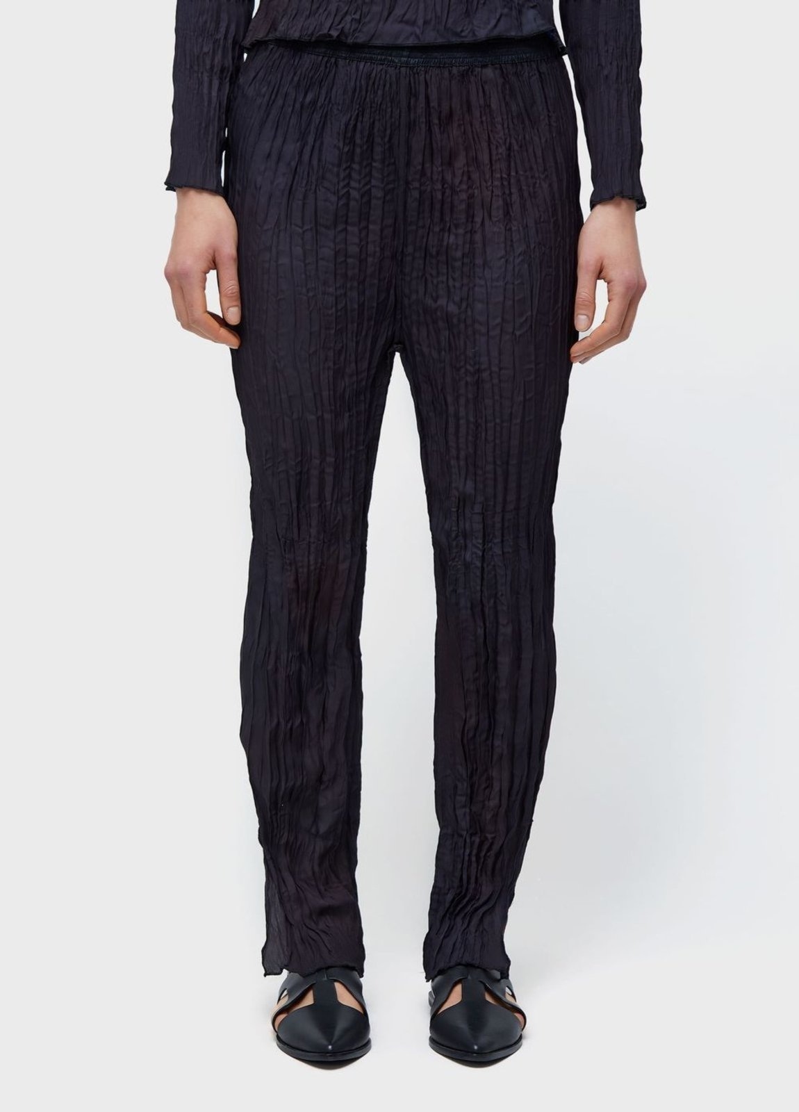 Imagem principal Calça wrinckled satin rose blur double Osklen preto rose