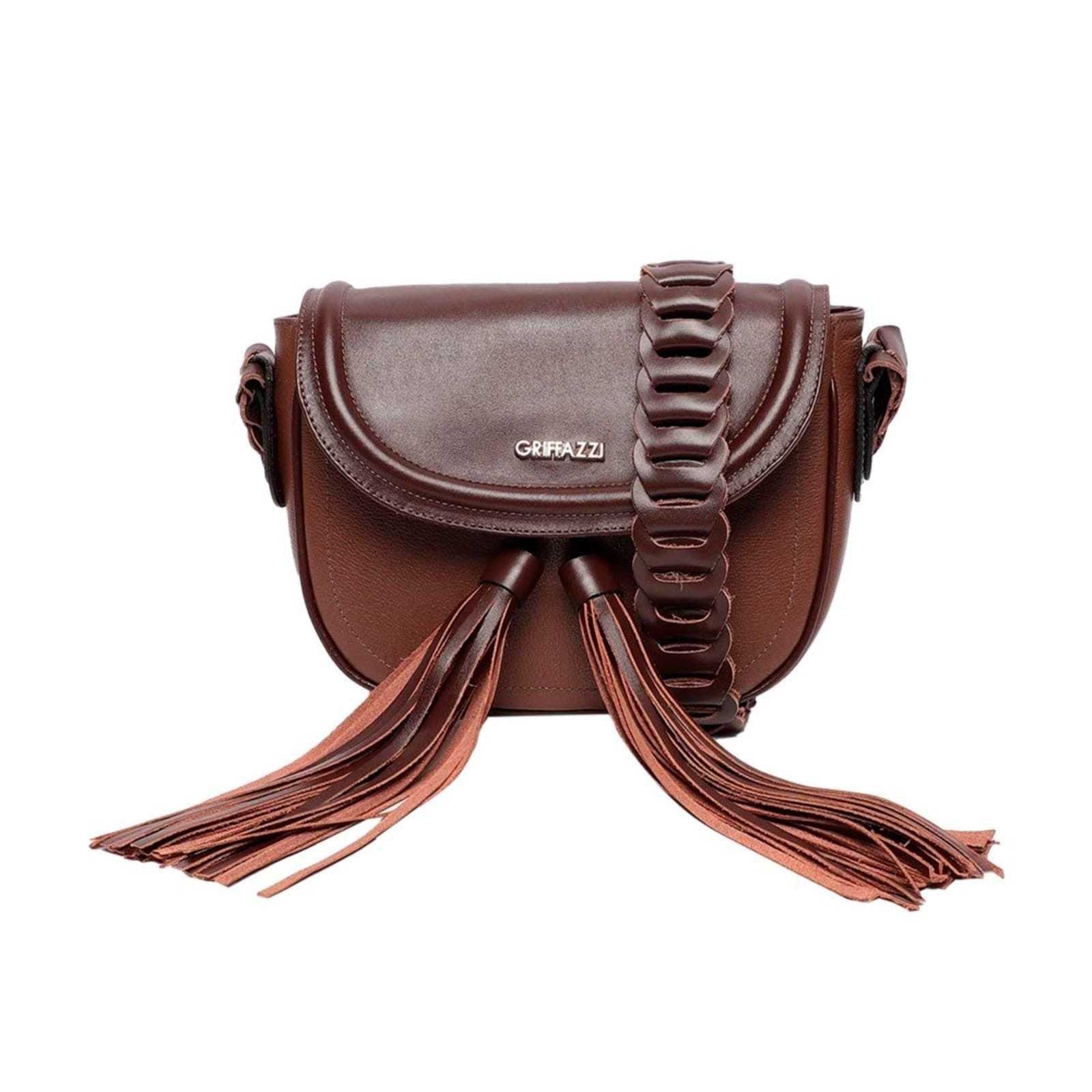 Bolsa de Couro Griffazzi Marrom