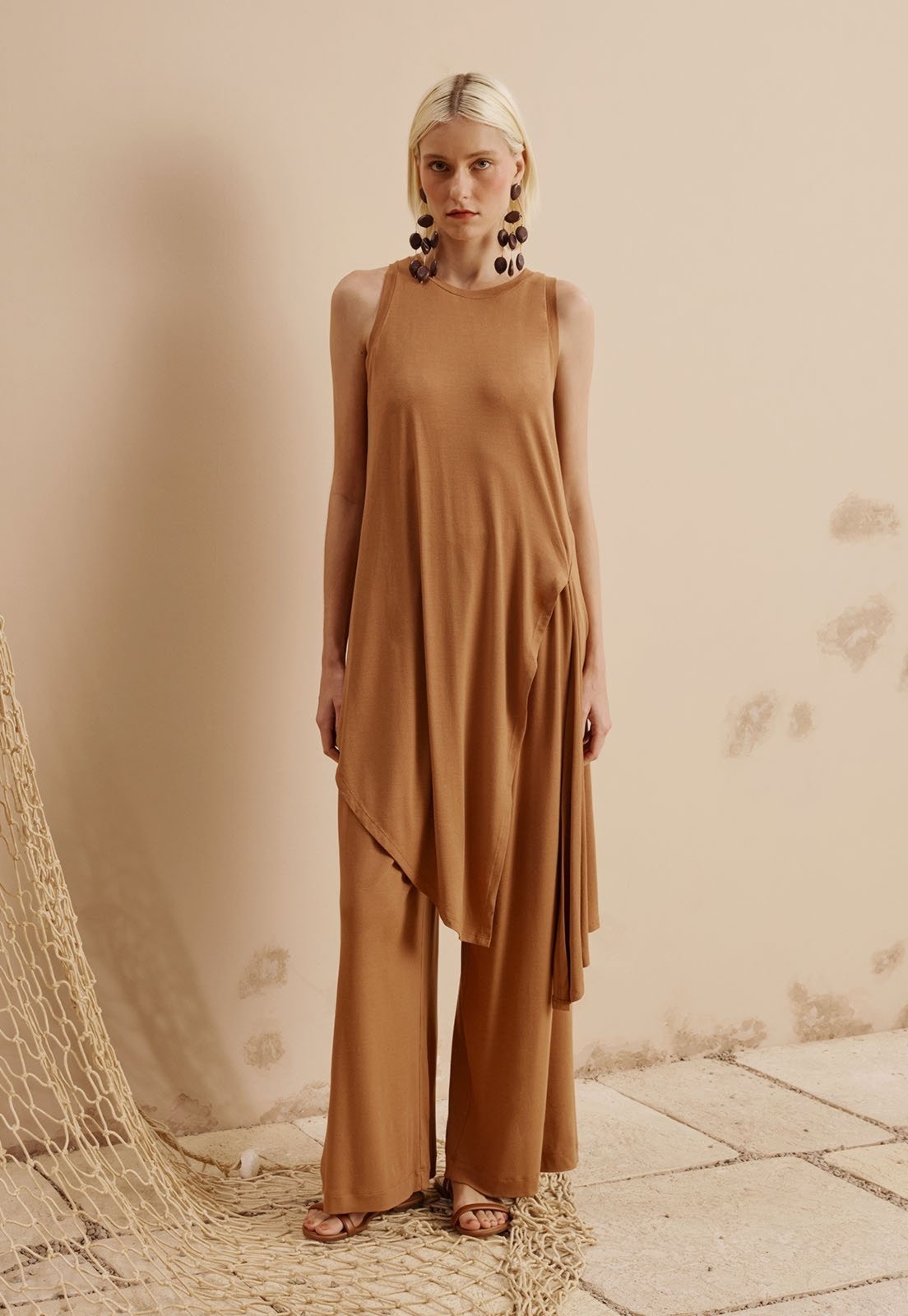 Imagem principal Calça Cós Elástico CaCay marrom