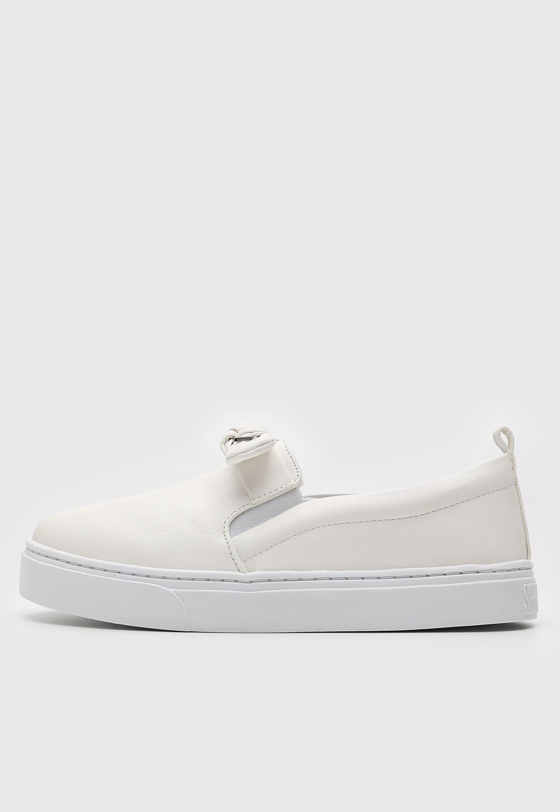 Tênis Slip On Santa Lolla Laço Off-White