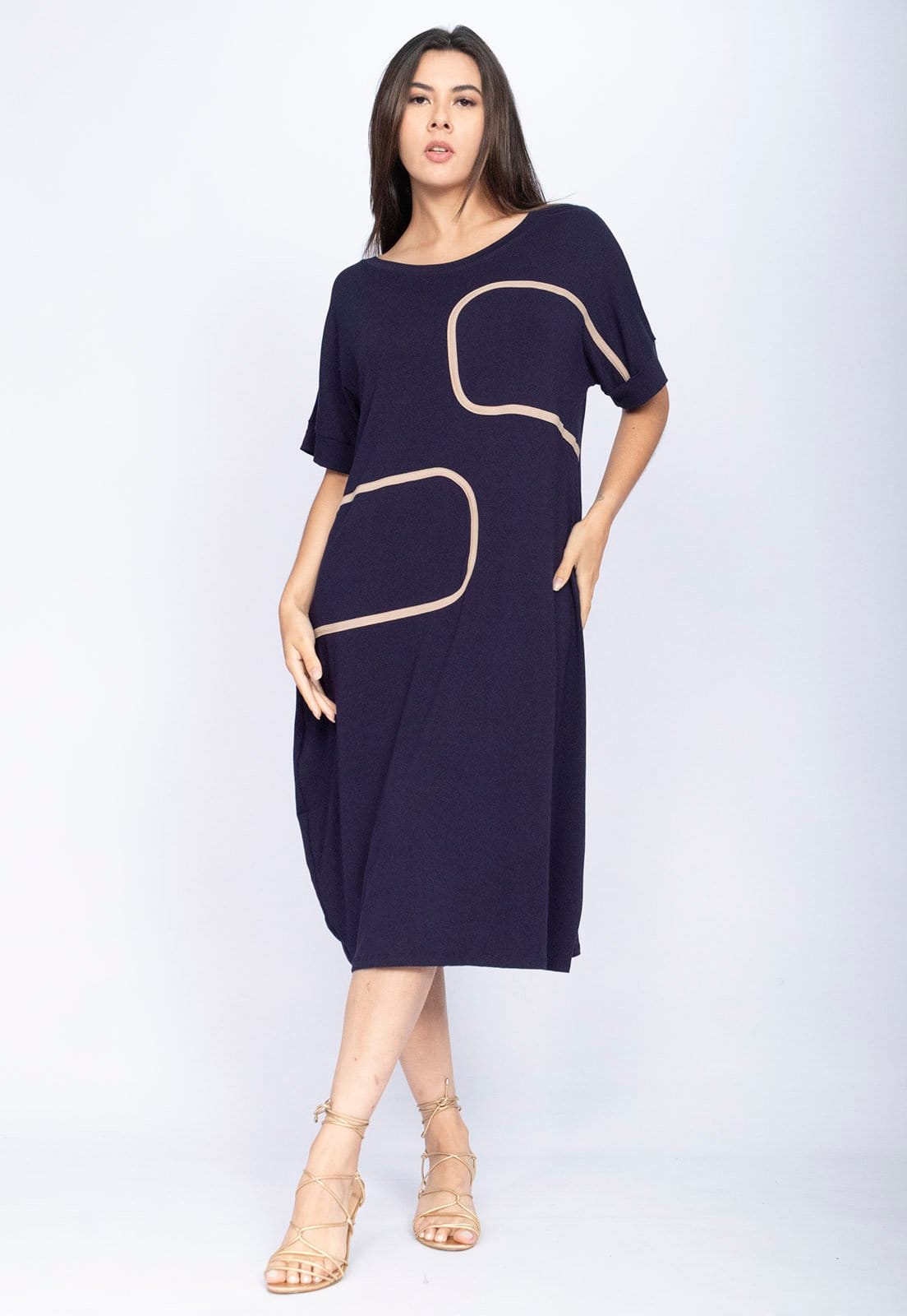 Vestido Amazonia Vital Tribalê Malha Midi Plus