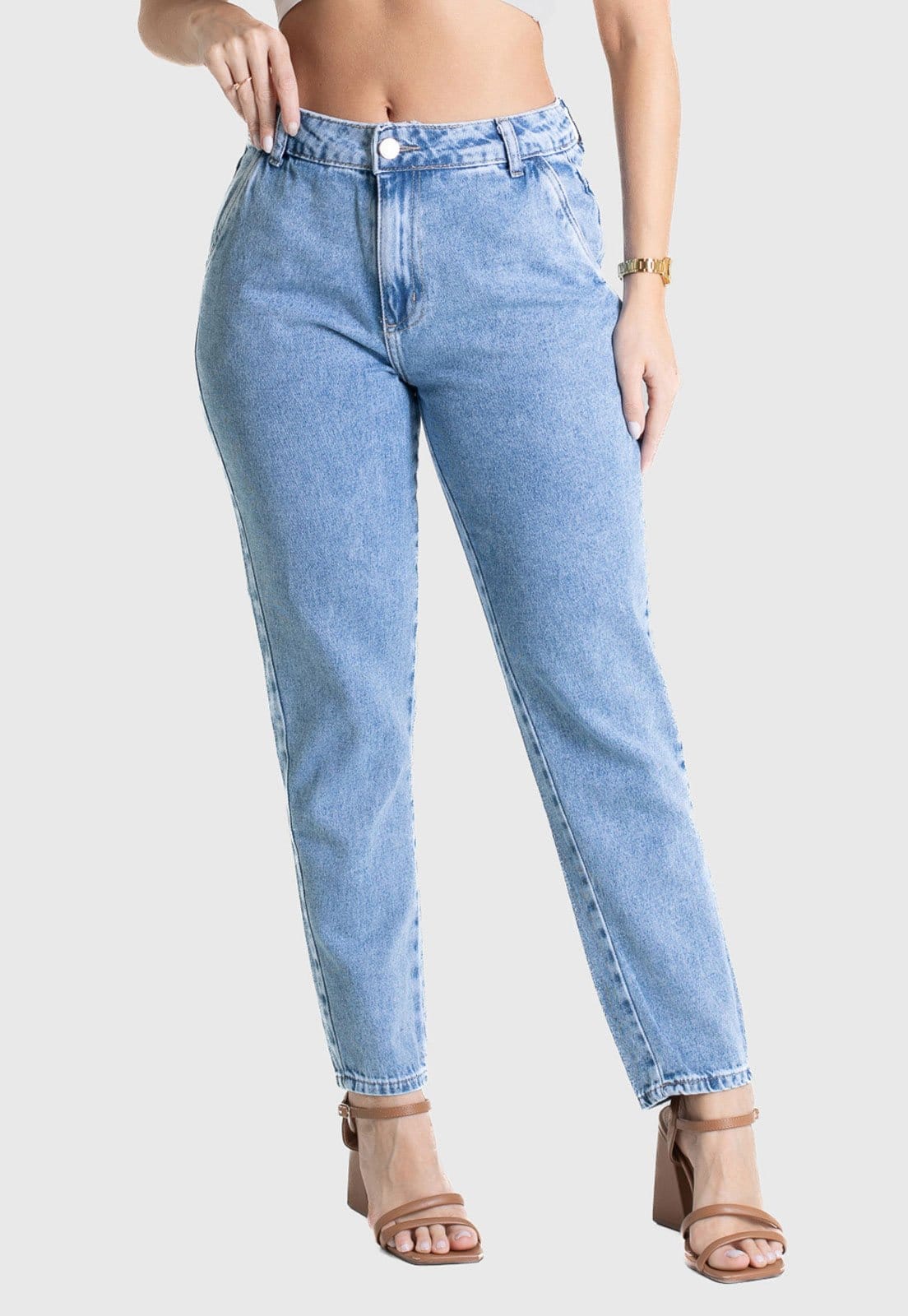 Calça Jeans Feminina Sawary Reta