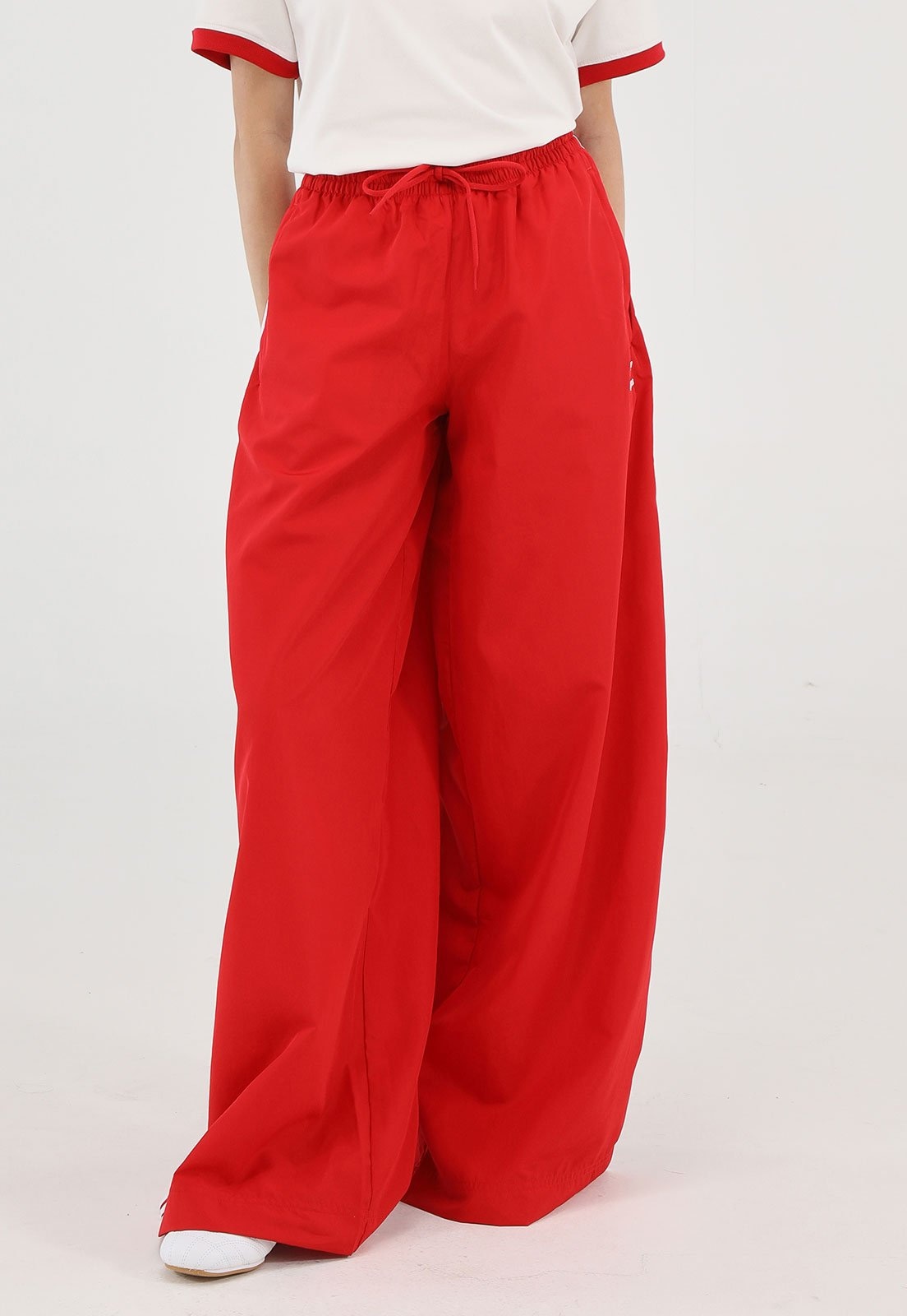 Imagem principal Calça Adidas Originals Oversized Adicolor Firebird Vermelha adidas Originals vermelho