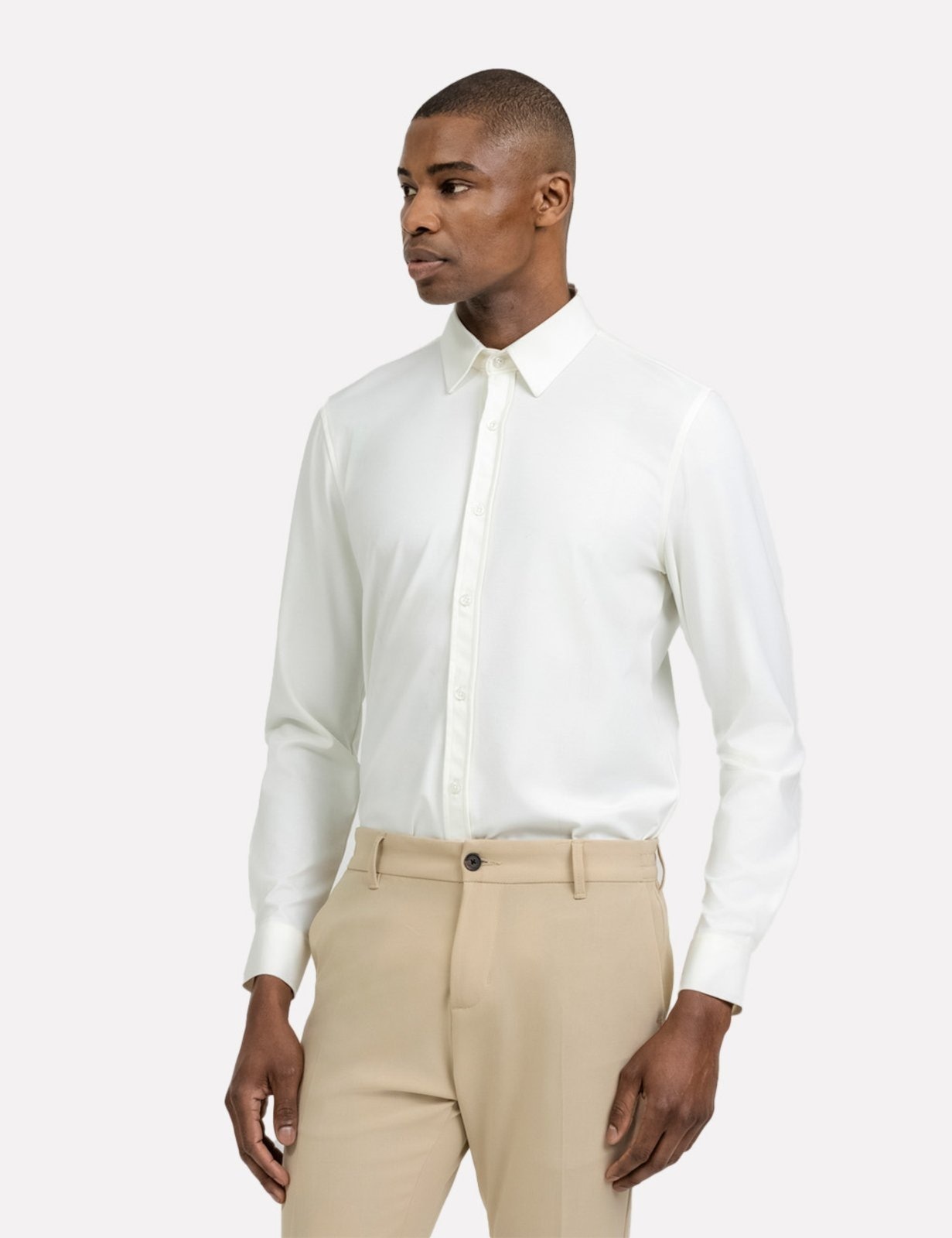 Imagem principal Camisa K&J Black Regular CS24302 ML Branca King E Joe branco black