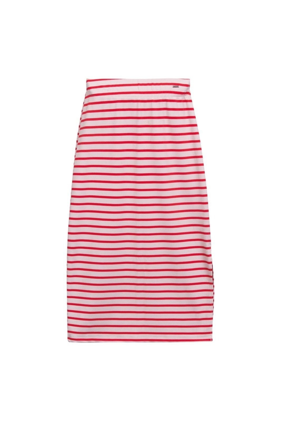 Imagem principal Saia Midi Listrada Marialícia Marialícia vermelho