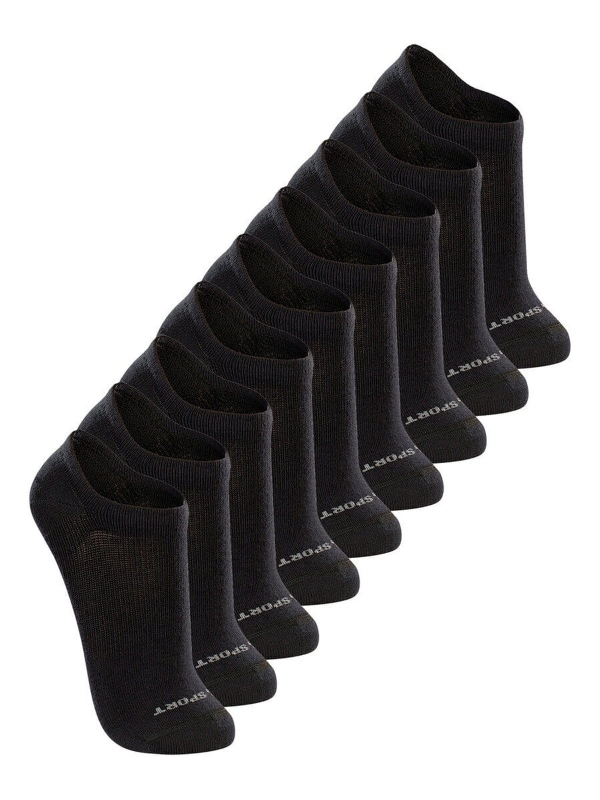 Kit com 9 Meias Esportiva Invisível Lupo