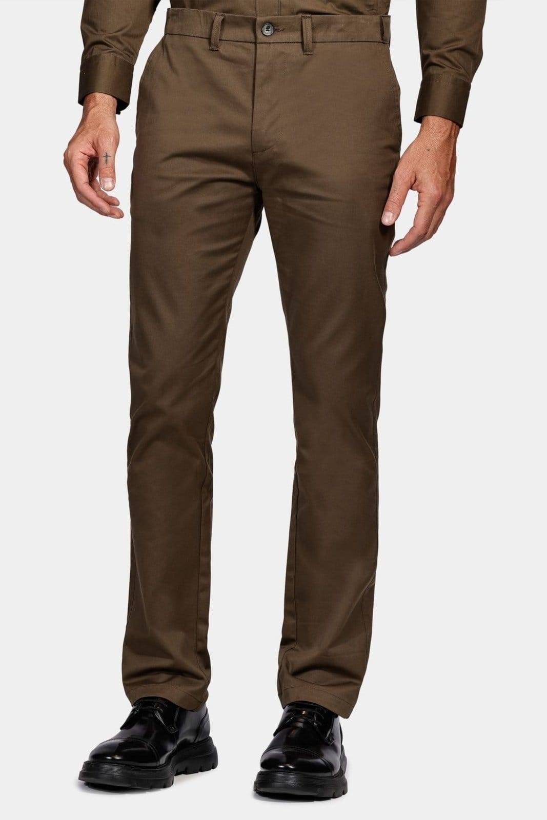 Calça Aramis Chino Estilo Moovex Verde Folha Seca