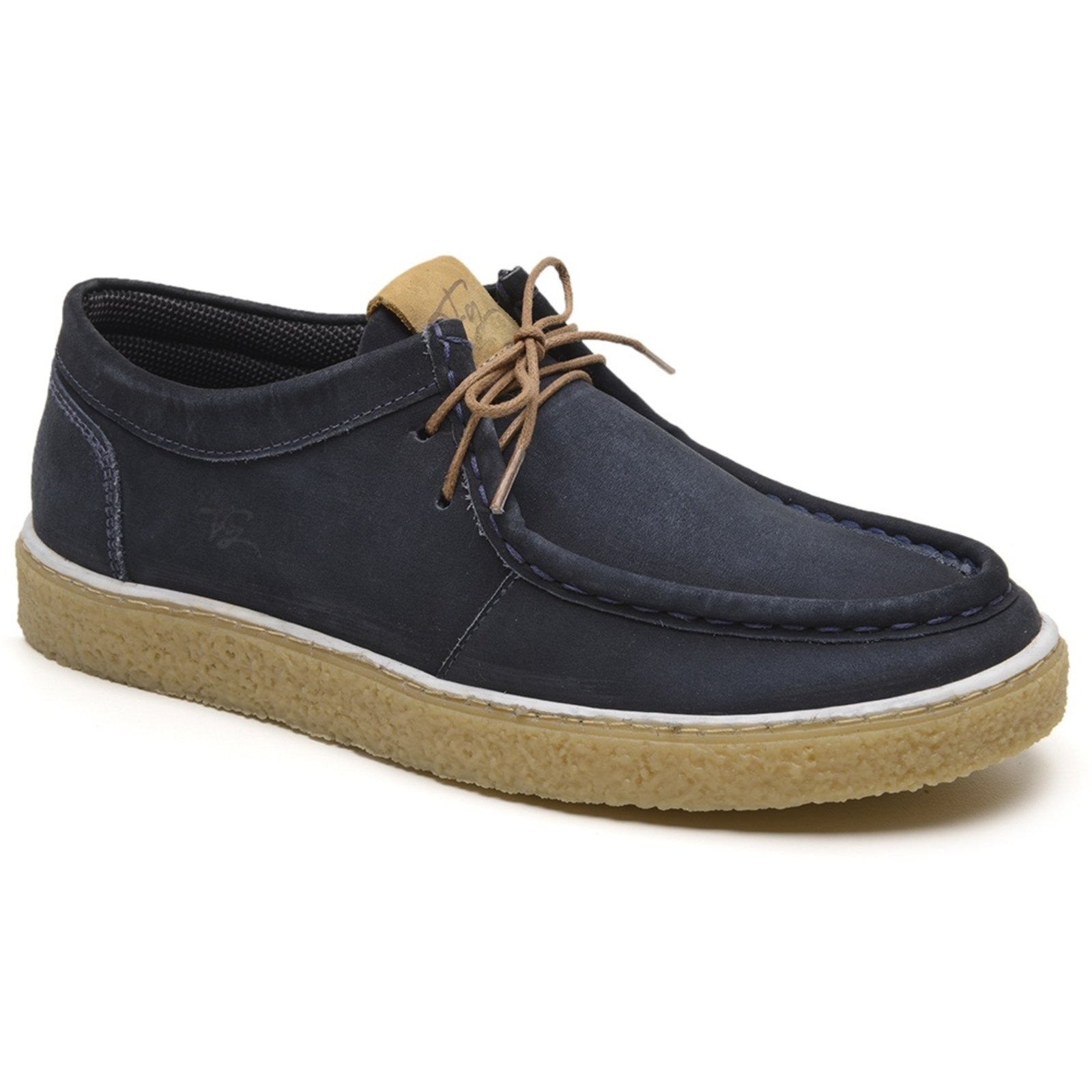 Imagem principal Bota Masculina Couro Legítimo Rústica Vintage Estilo Coturno Marinho super shoes azul