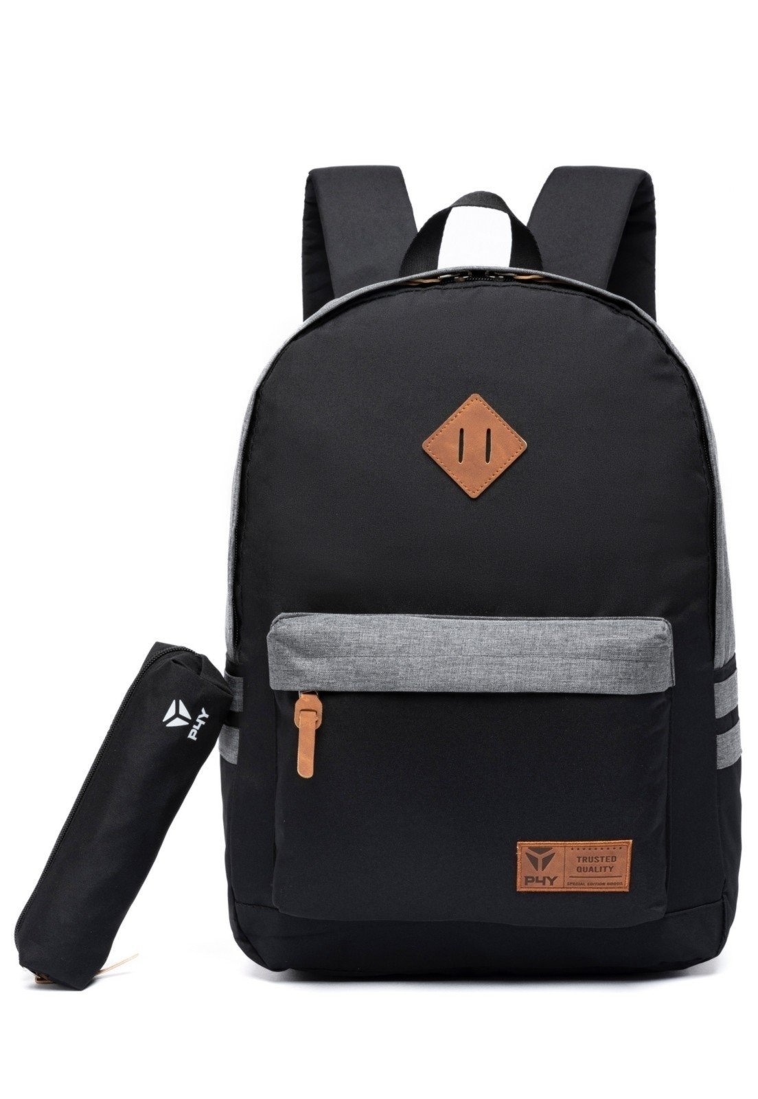 Imagem principal Kit Mochila Estojo Escolar Reforçada Trabalho Faculdade Espaçosa Casual Perfect For You preto