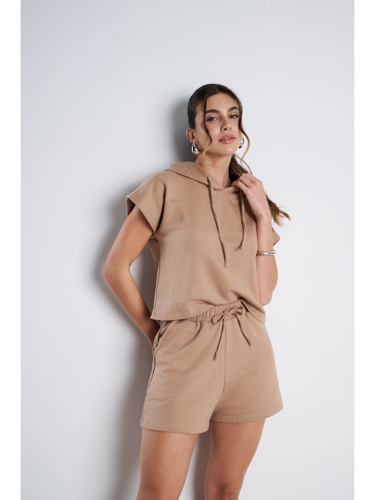 Imagem principal Conjunto Feminino Meujeans Essenza Moletinho Terra Meu Jeans bege