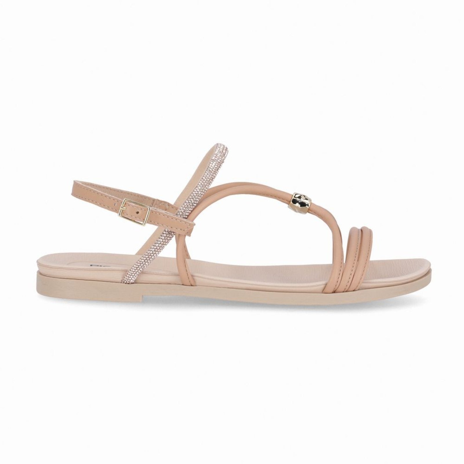 Imagem principal Rasteirinha Mari Nude Claro com Rose Piccadilly bege nude