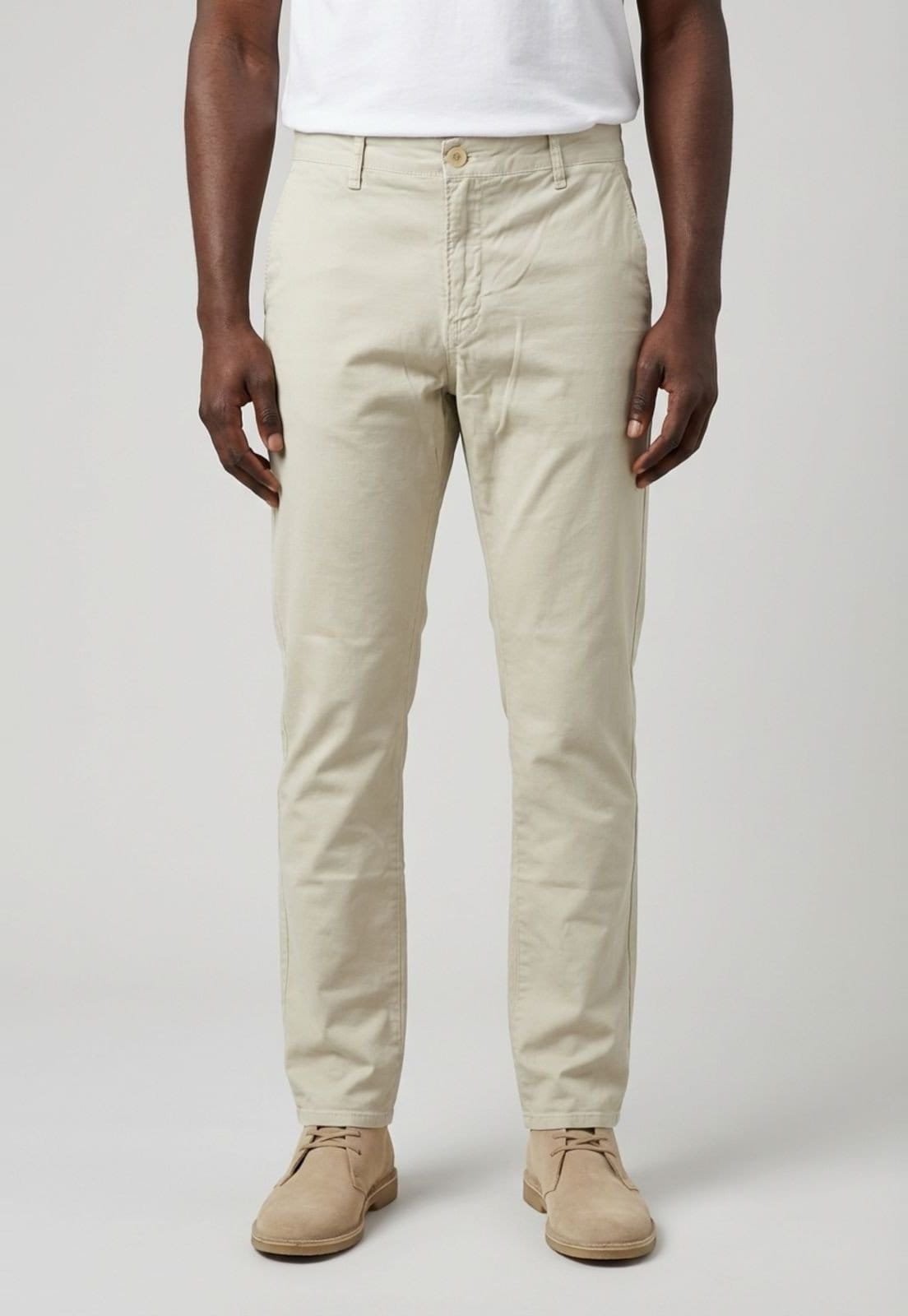 Calça Masculina Calvin Klein Jeans Slim Chino Claro