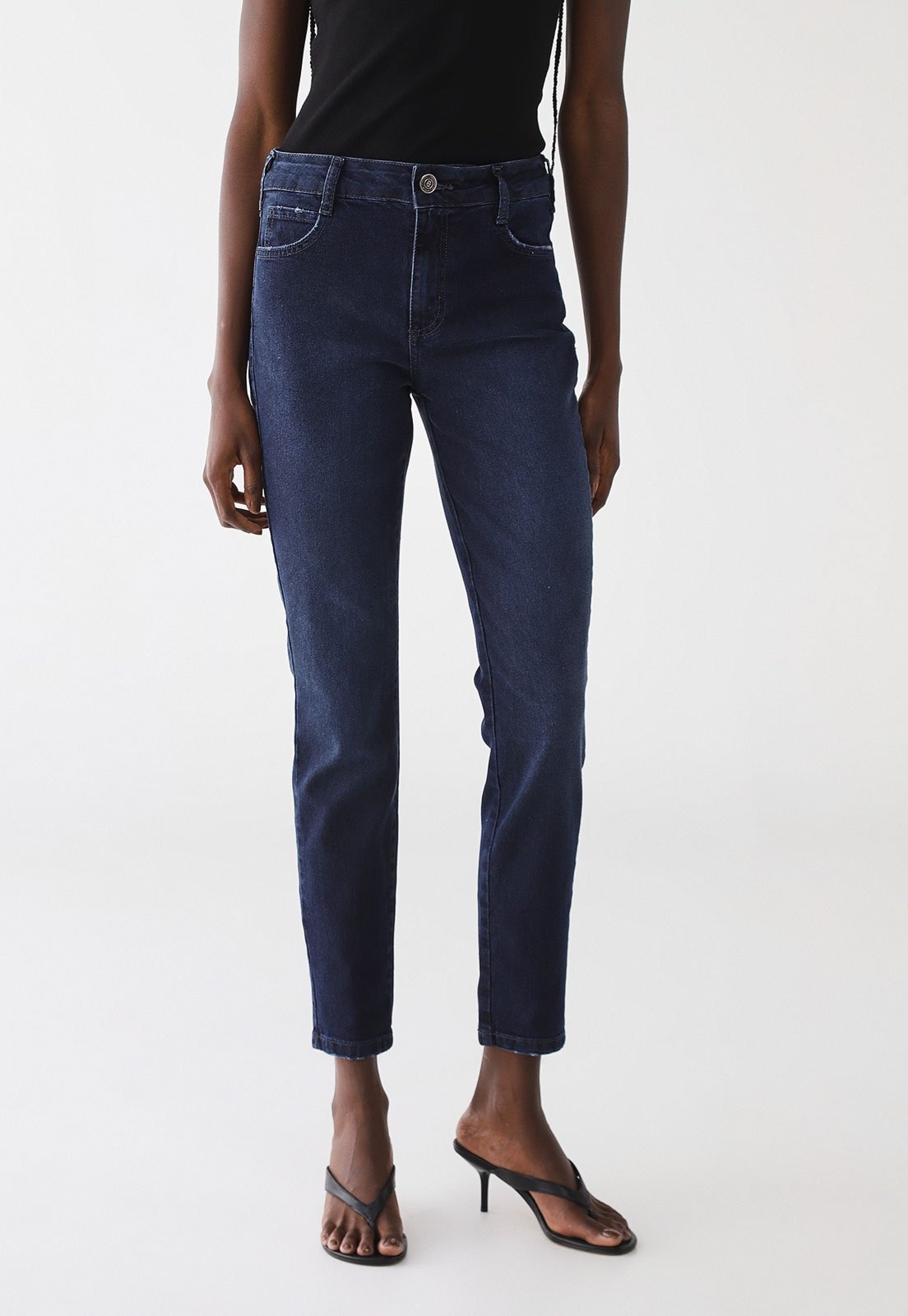 Imagem principal Calça Jeans Feminina Colcci Reta Lavagem Escura Colcci azul