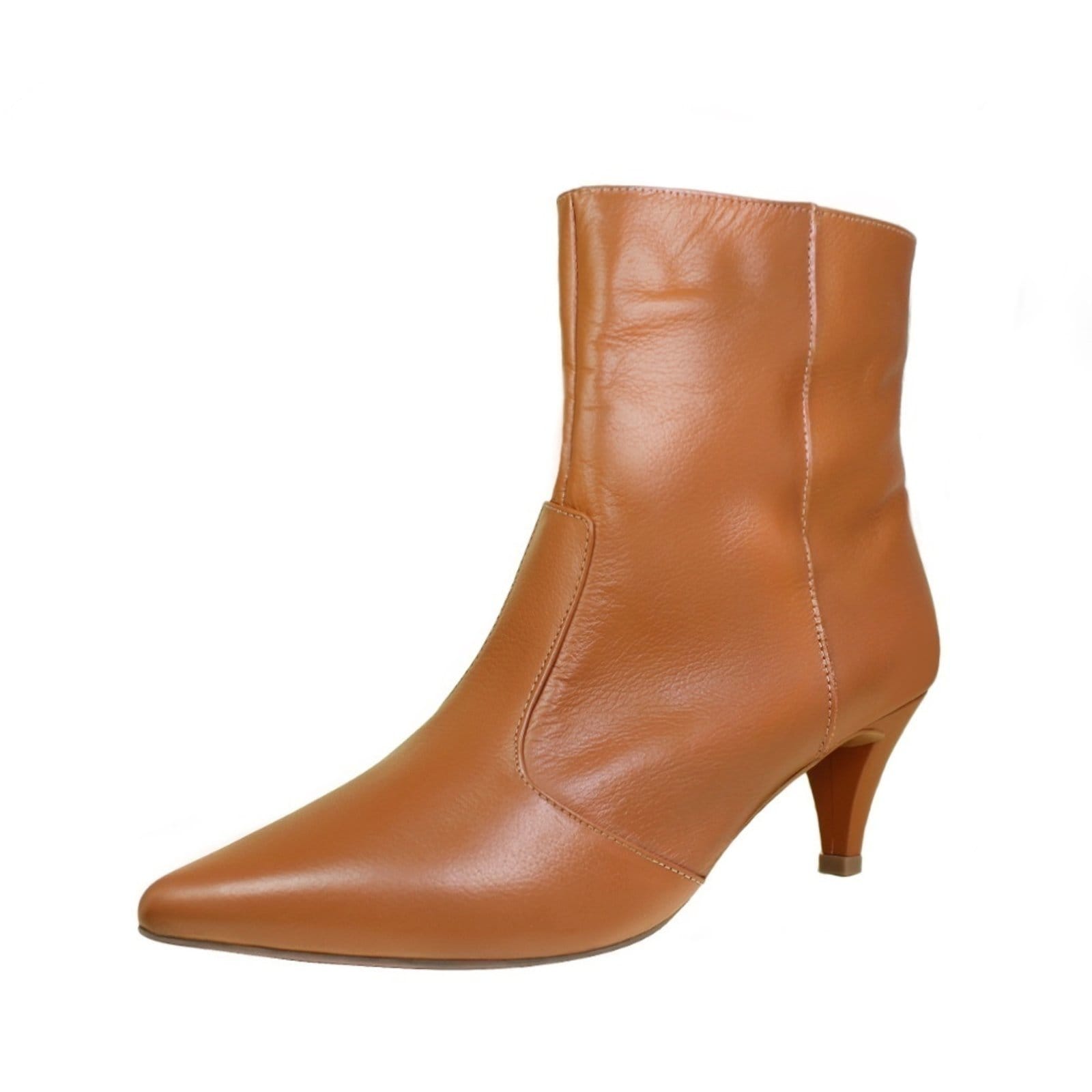 Bota Salto Baixo Fino Cano Curto Bico Fino Luiza Sobreira Mod. 2156