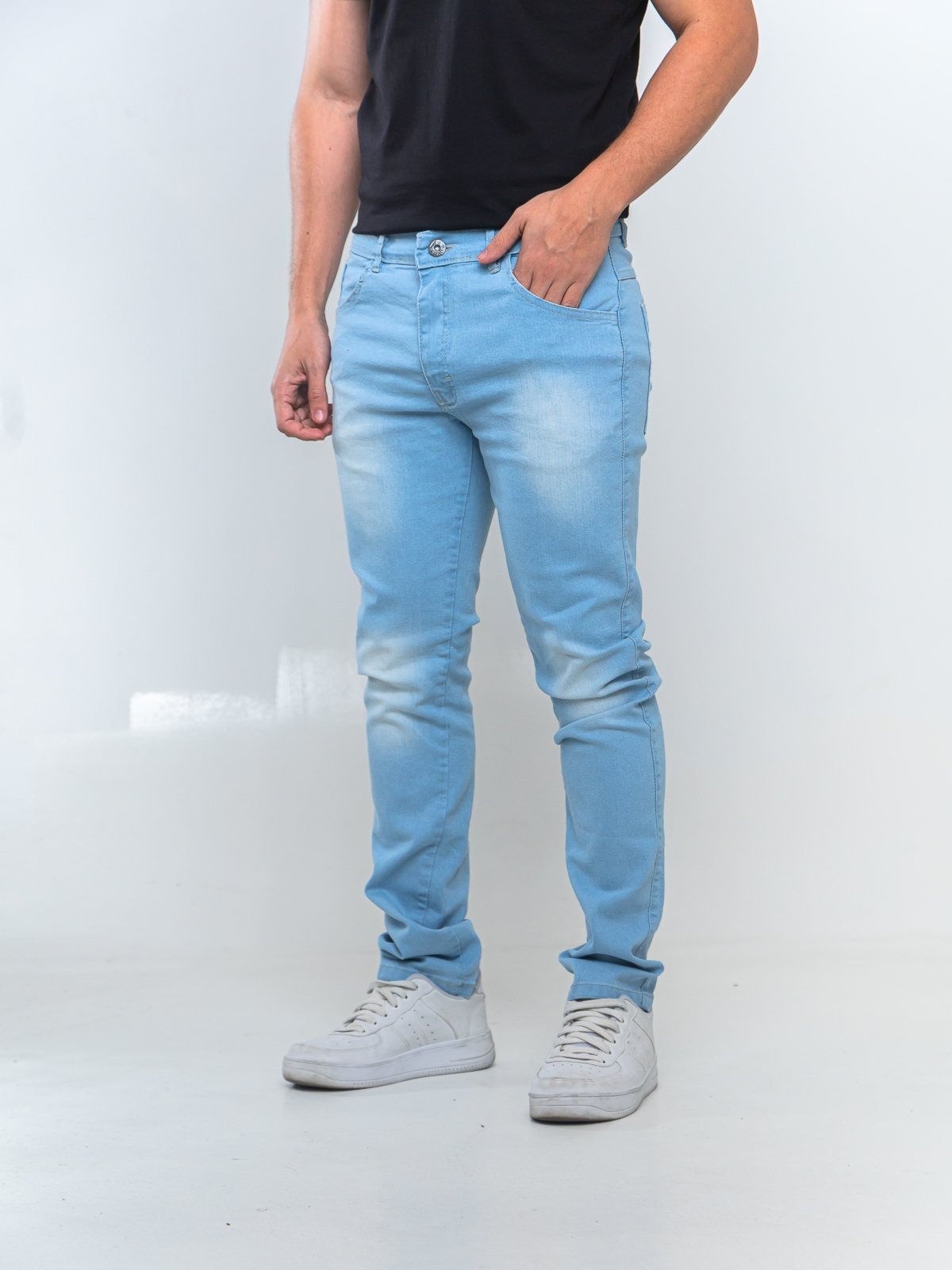 Imagem principal Calça Clara 5 Estilos Basica Com Elastano Para o Dia A Dia 5 ESTILOS azul/jeans