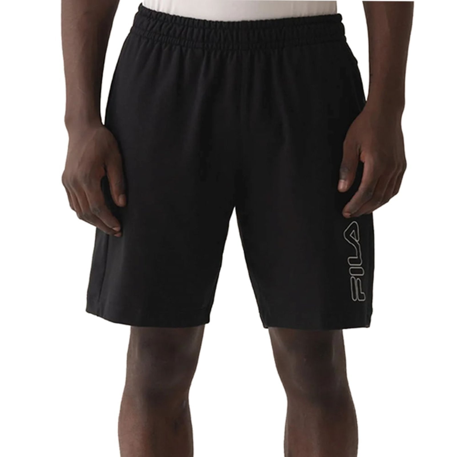 Imagem principal Bermuda Masculina Fila Outline Light Branco Fila preto