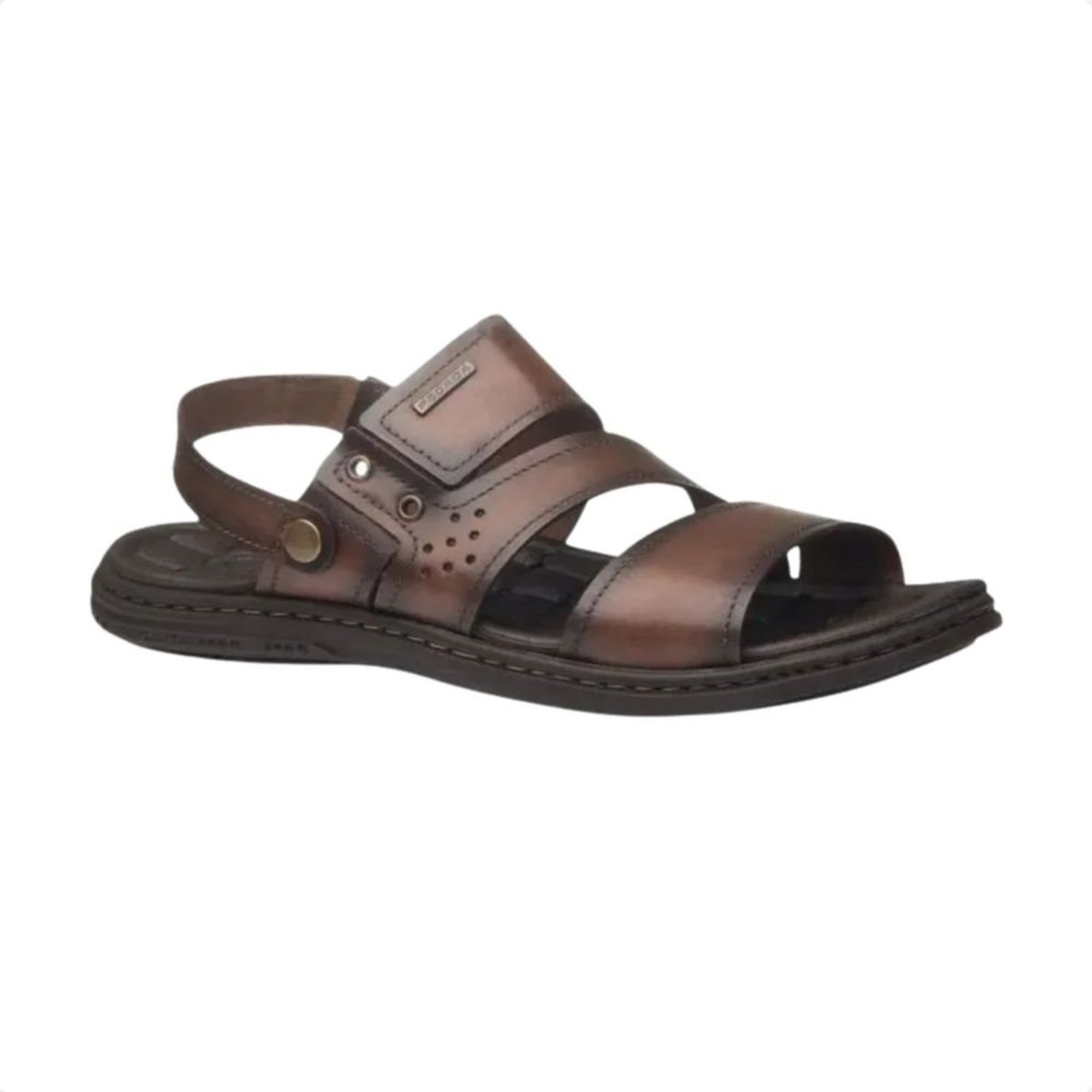 Imagem principal Sandália Masculina Pegada Marrom Pinhão PEGADA bege