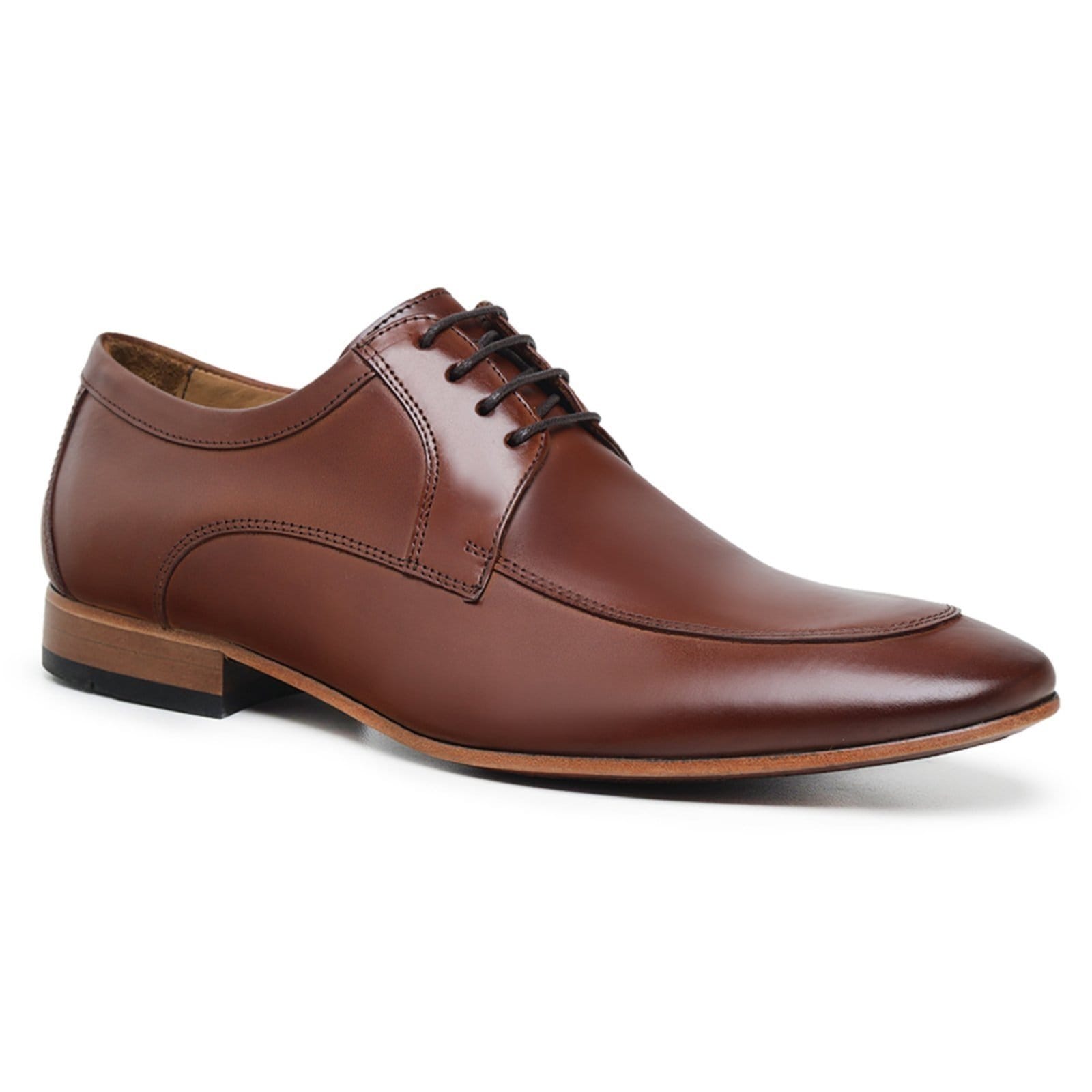 Sapato Social Masculino Derby Malbork Couro Sola Couro 58878M
