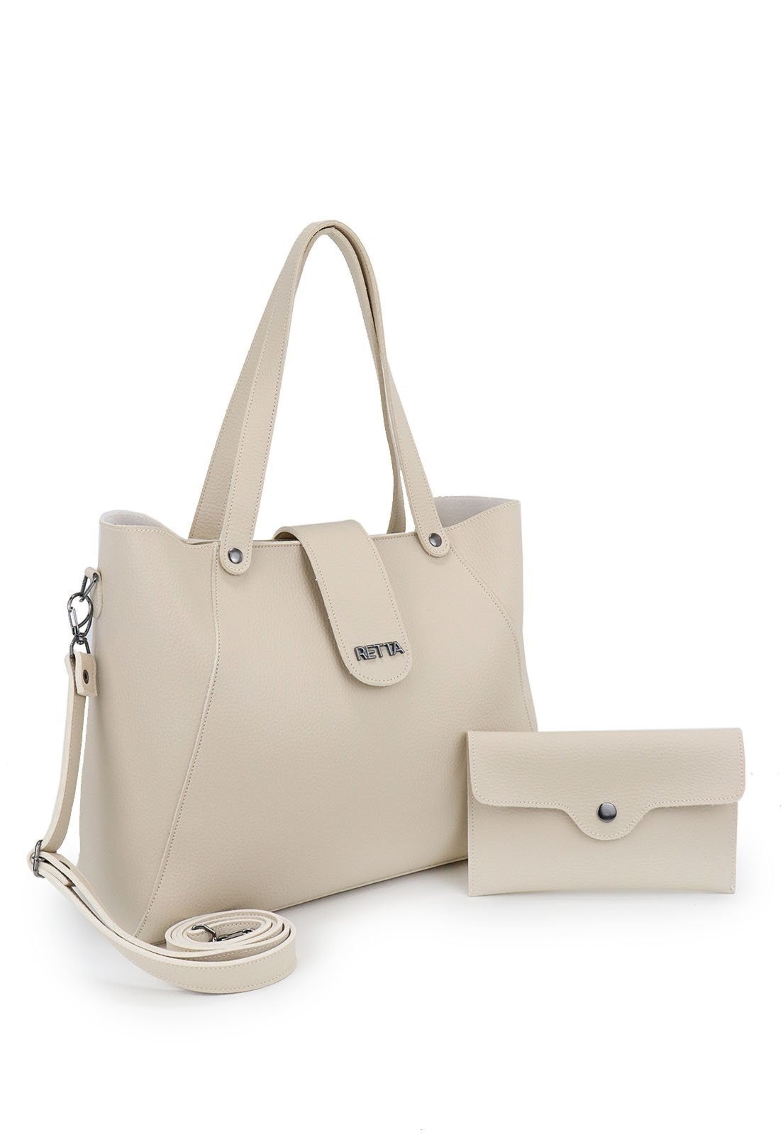 Imagem principal Bolsa Feminina Sacola Transversal Retta Oficial Marfim Retta Oficial off-white