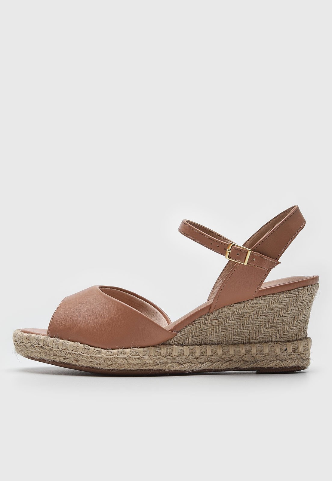 Imagem principal Sandália Anabela Beira Rio Salto Texturizado BEIRA RIO nude