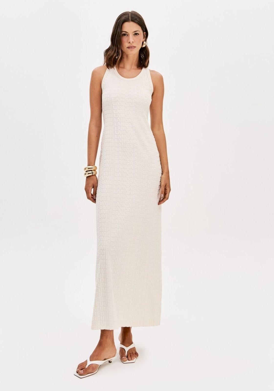 Imagem principal Vestido Evasê Super Midi Signature Lança Perfume cinza