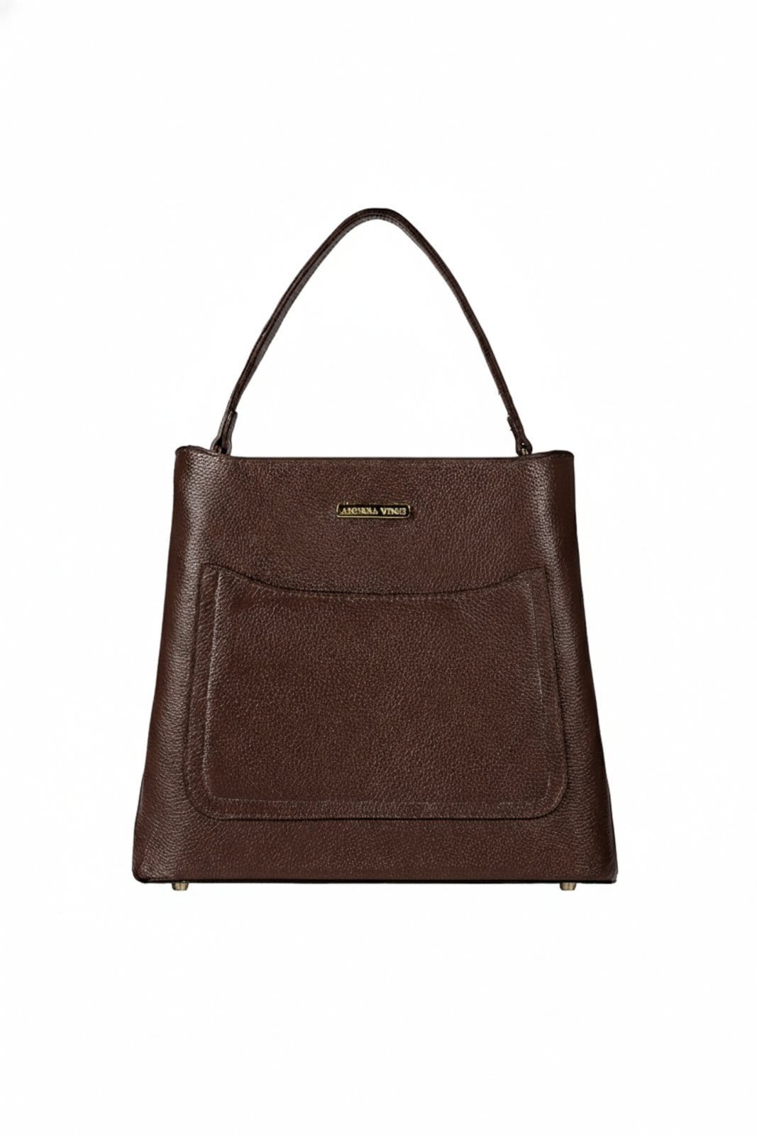 Bolsa de mão em couro liso Madu