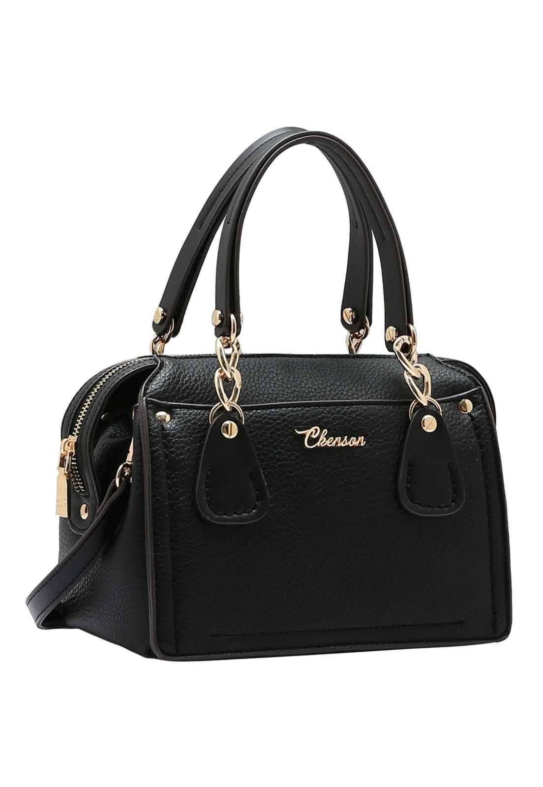 Imagem principal Bolsa Feminina Chenson Original Ferragem Chic Baú 3485018 Chenson preto