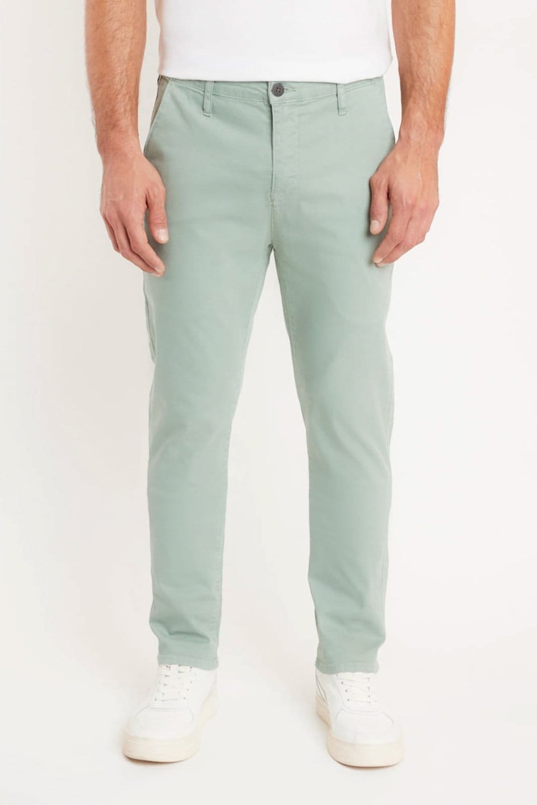 Calça Aramis Chino Slim Sarjada Salvia - 38